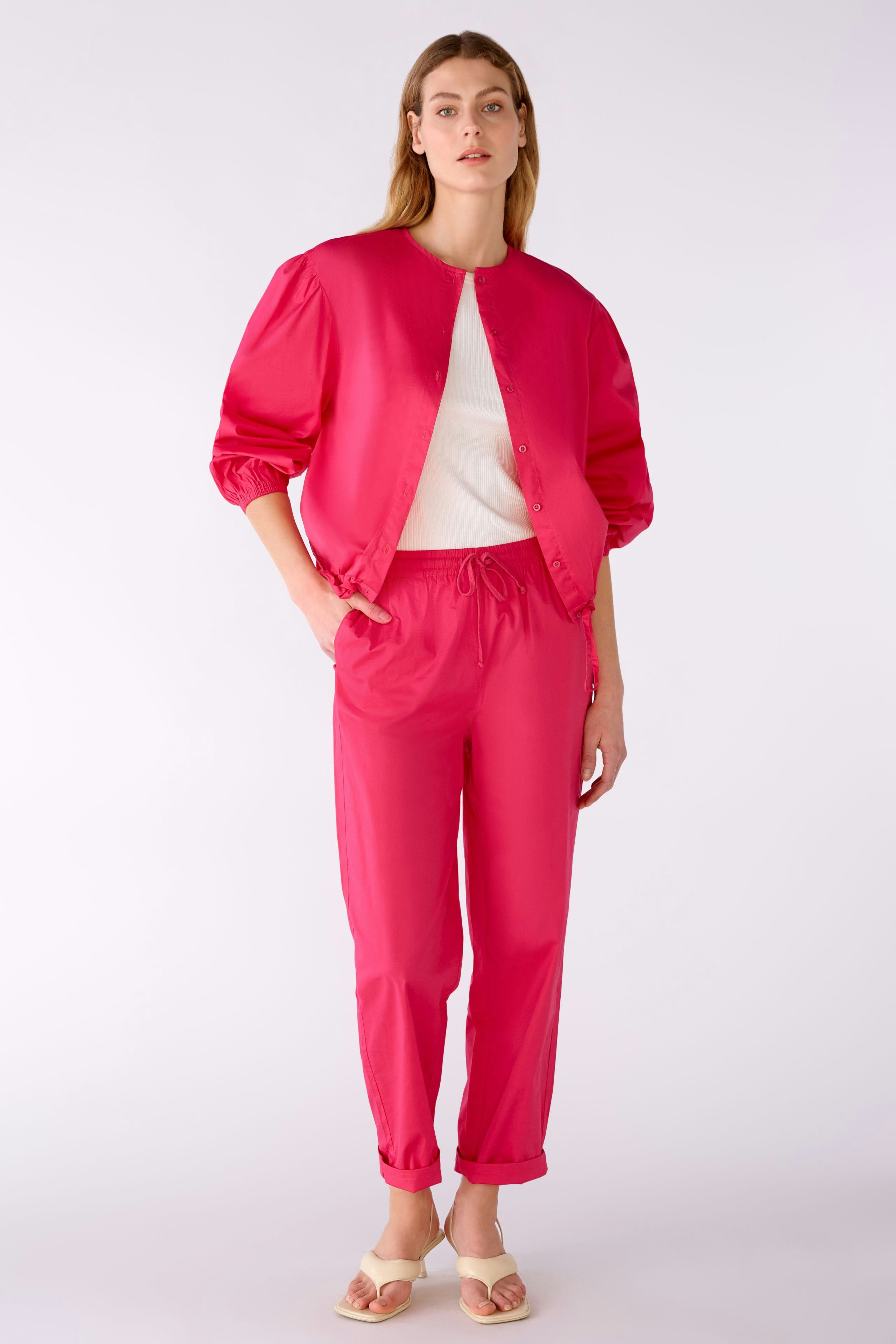 Bild 1 von Blouse elastic cotton poplin in raspberry sorbet | Oui