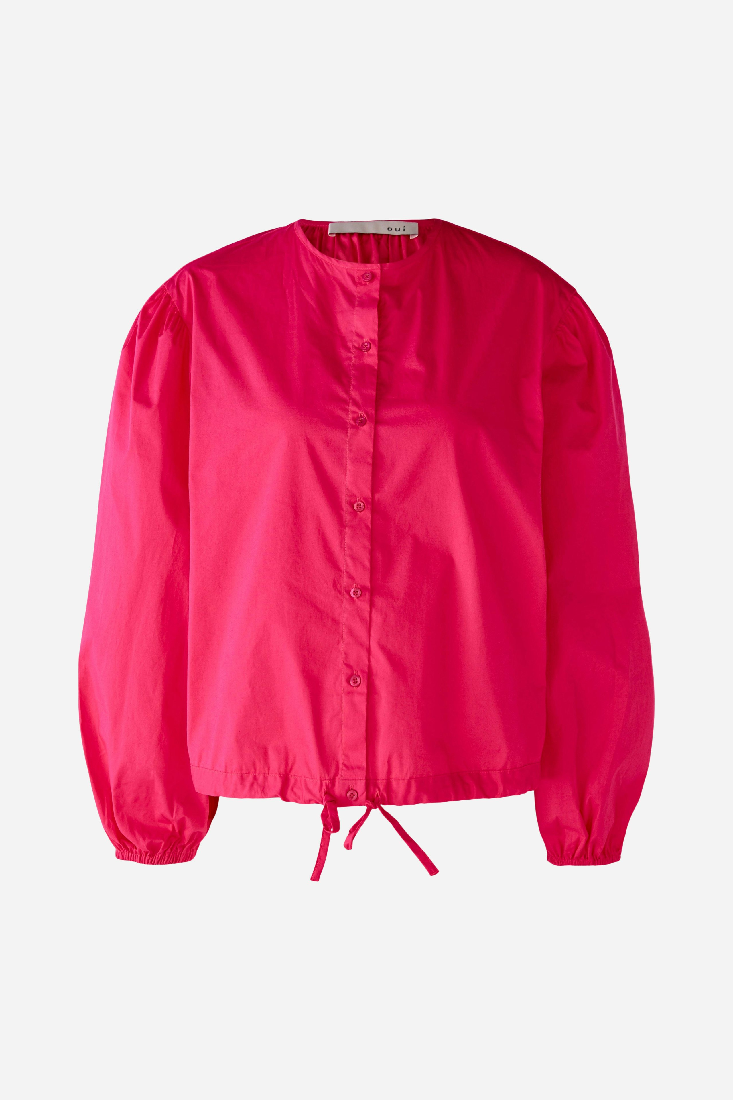 Bild 8 von Blouse elastic cotton poplin in raspberry sorbet | Oui