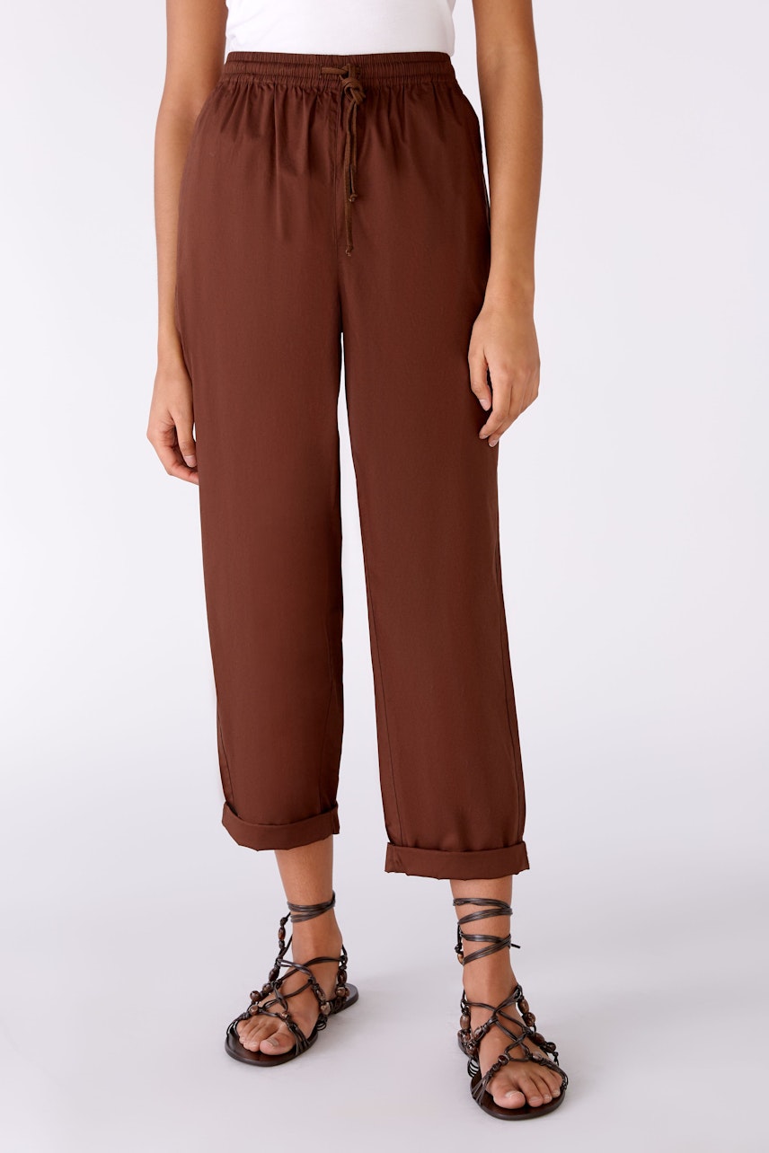 Bild 2 von Jogger Baumwollstretch in chocolate fudge | Oui