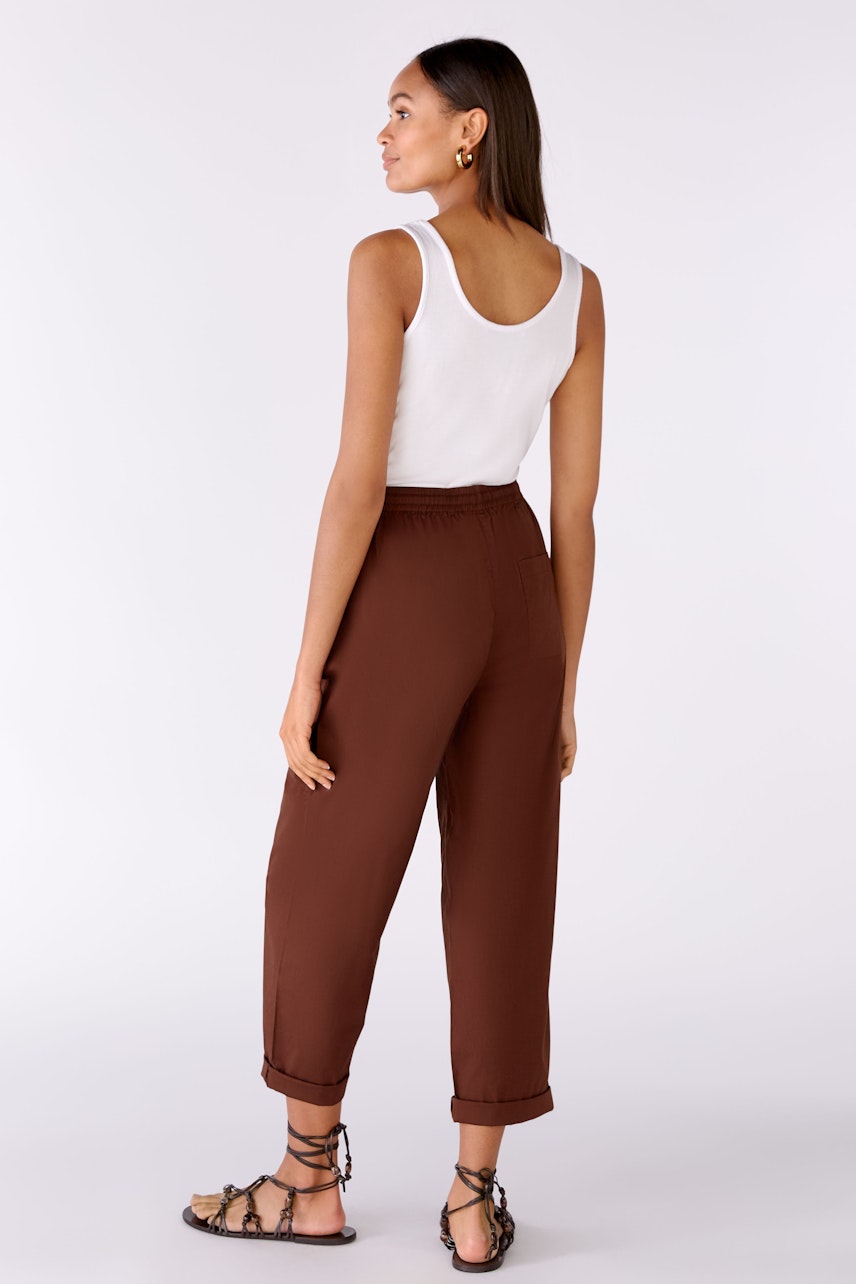 Bild 3 von Jogger Baumwollstretch in chocolate fudge | Oui