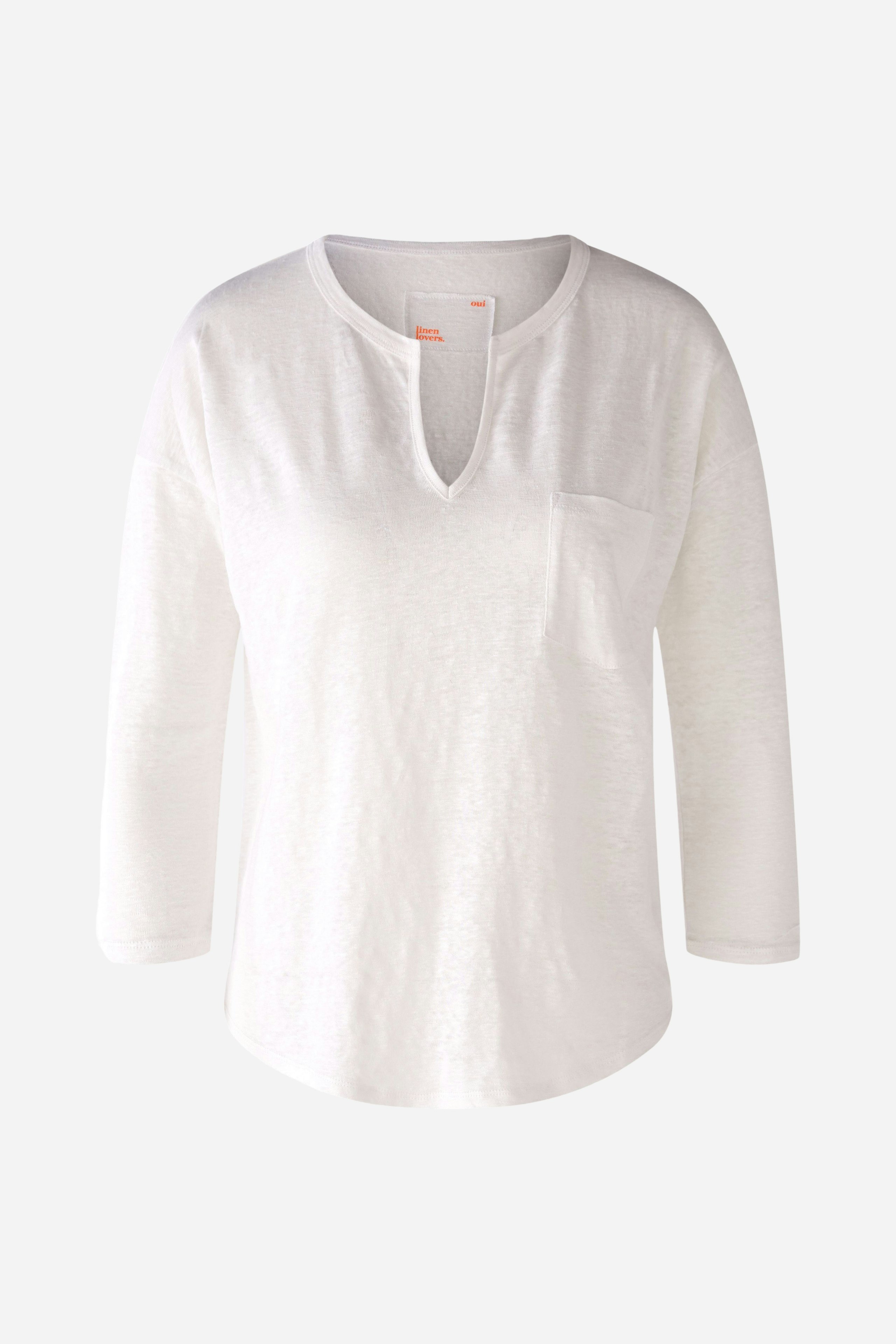 Bild 6 von T-shirt 100% linen in optic white | Oui