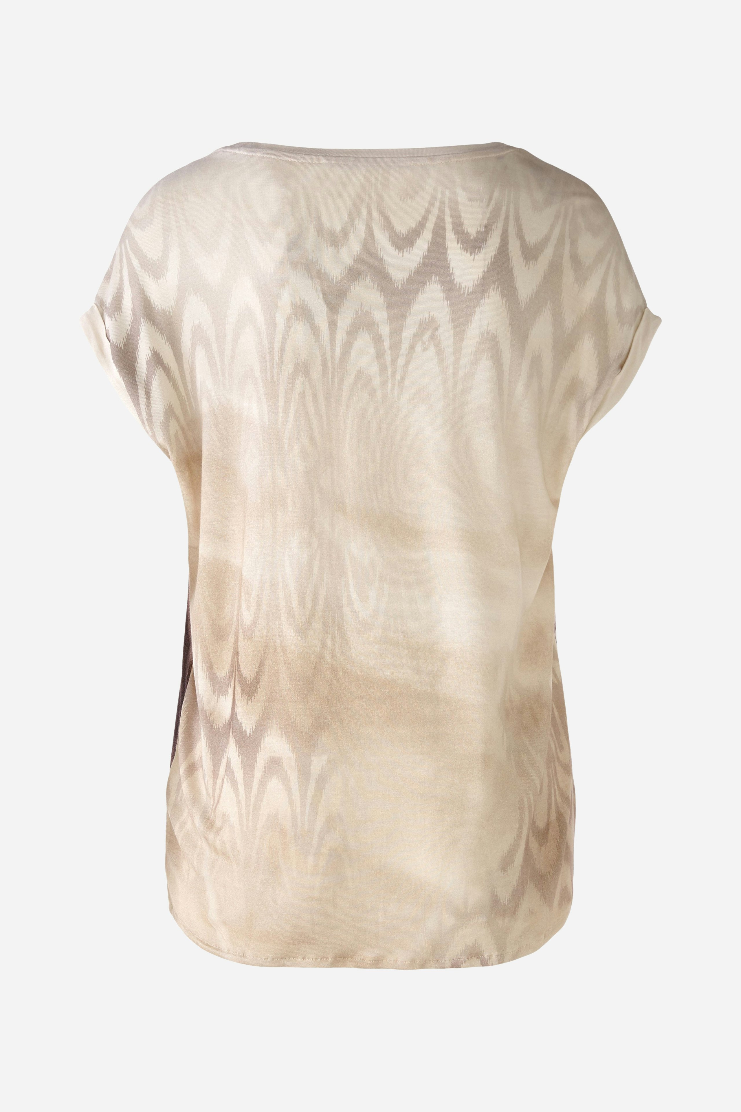 Bild 6 von Blouse shirt viscose patch in white camel | Oui