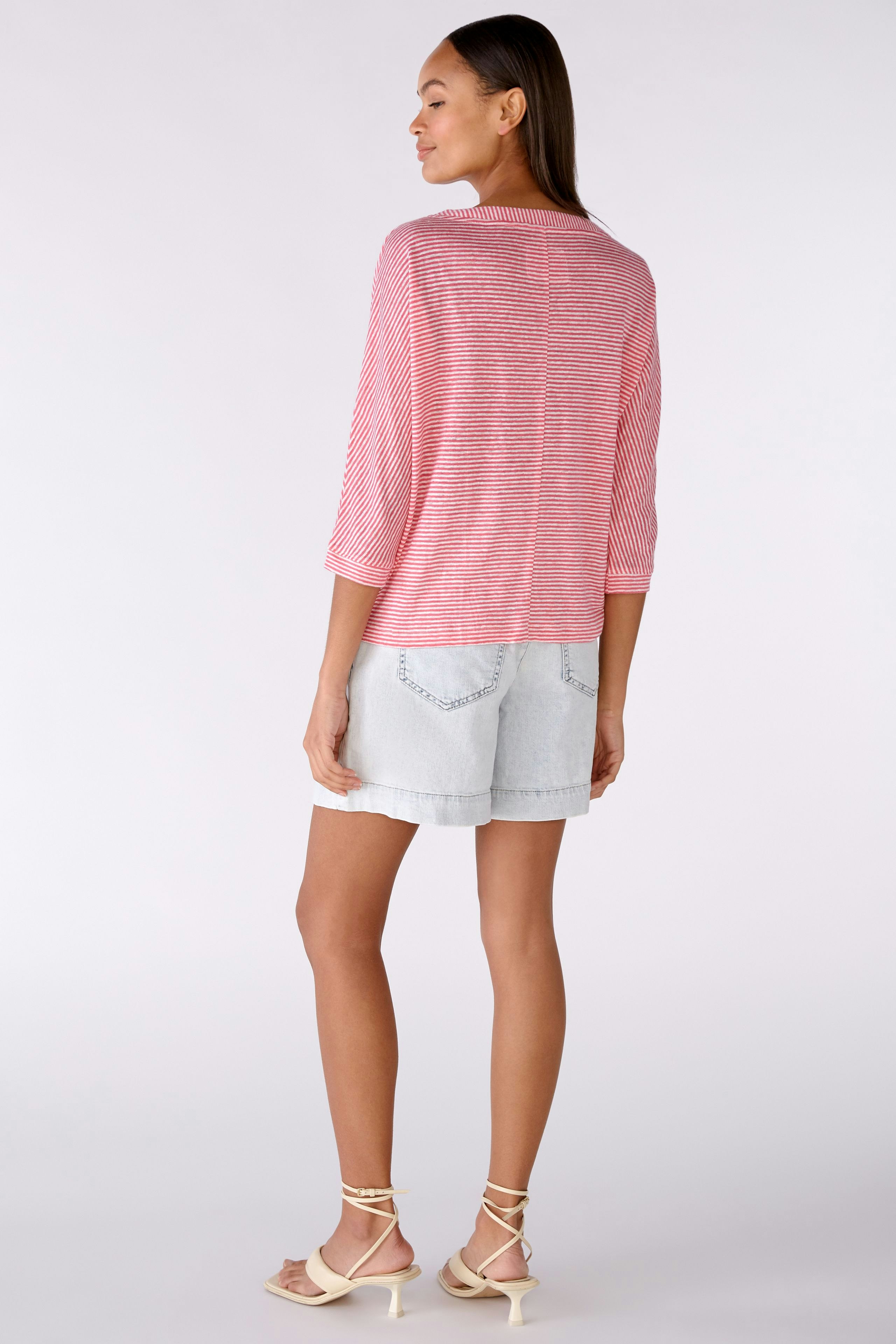 Bild 3 von T-Shirt 100% Leinen in rose white | Oui