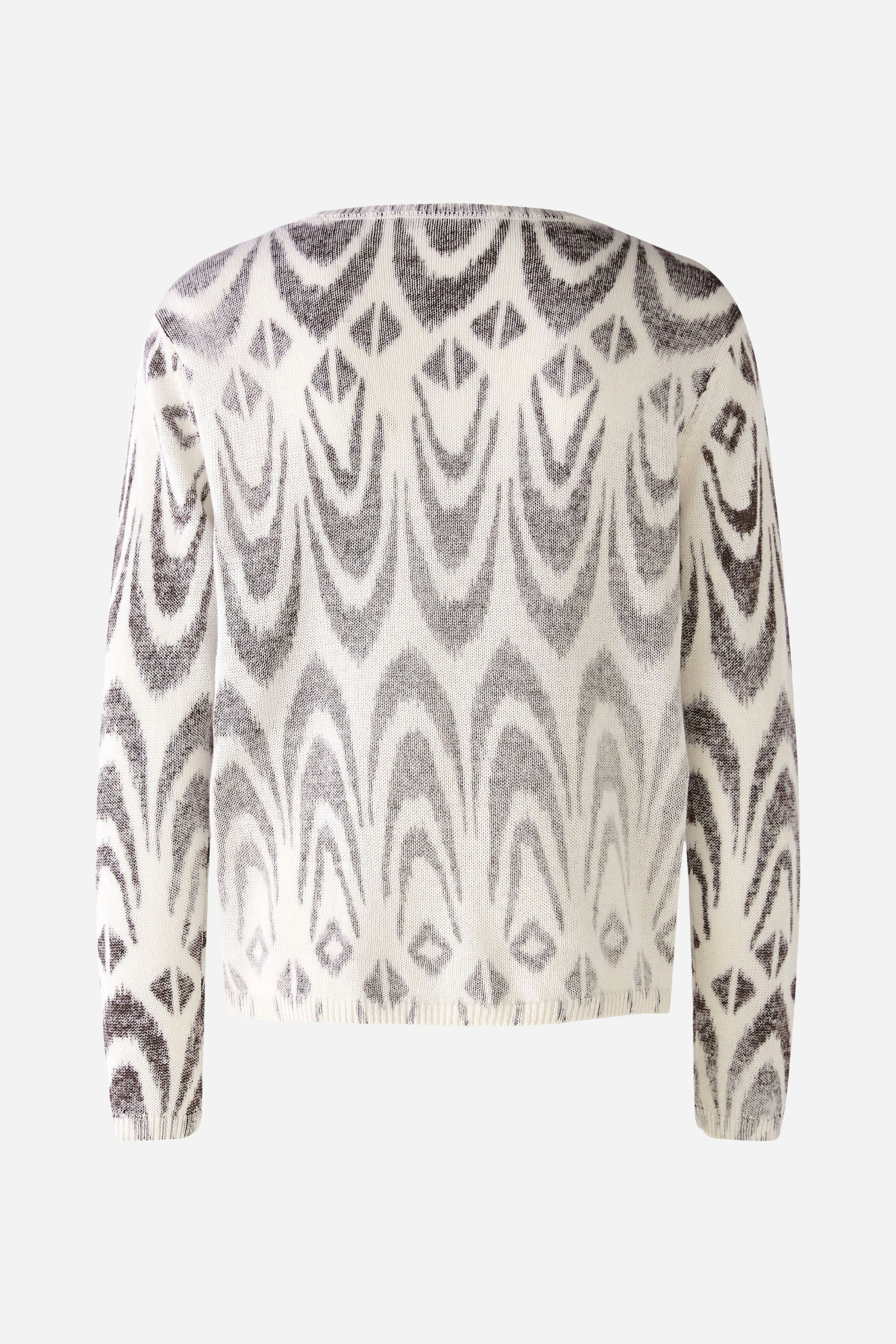 Bild 7 von Knitted pullover 100% cotton in offwhite brown | Oui