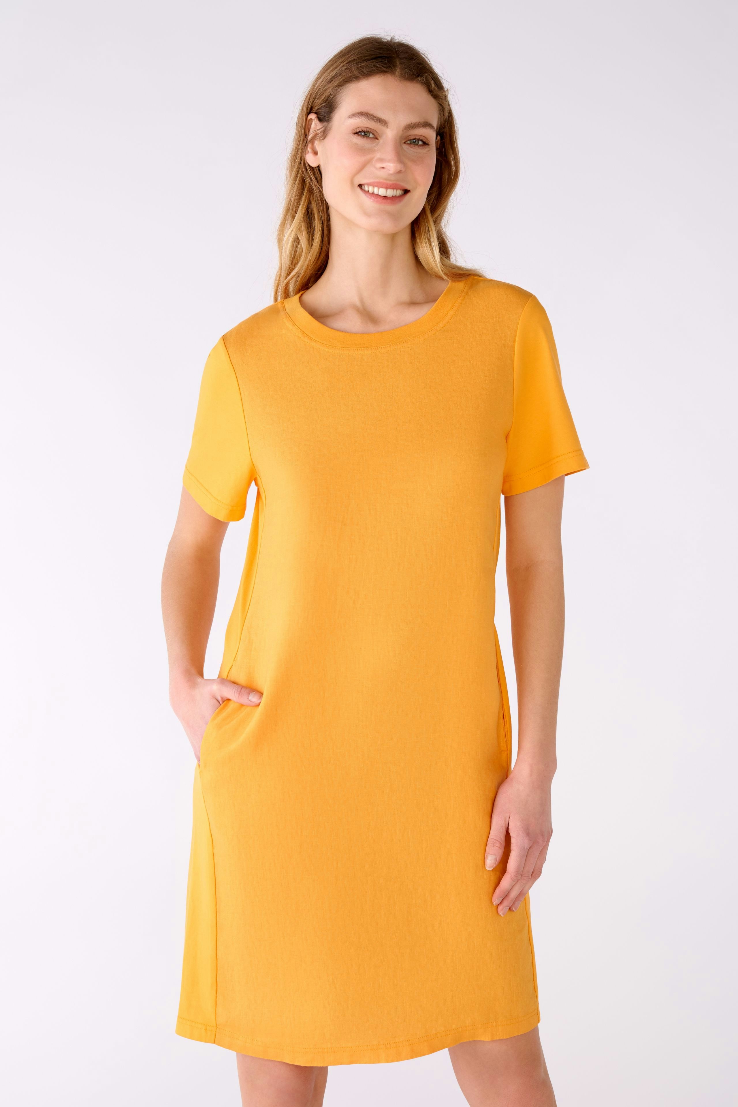 Bild 2 von Dress linen-cotton patch in flame orange | Oui