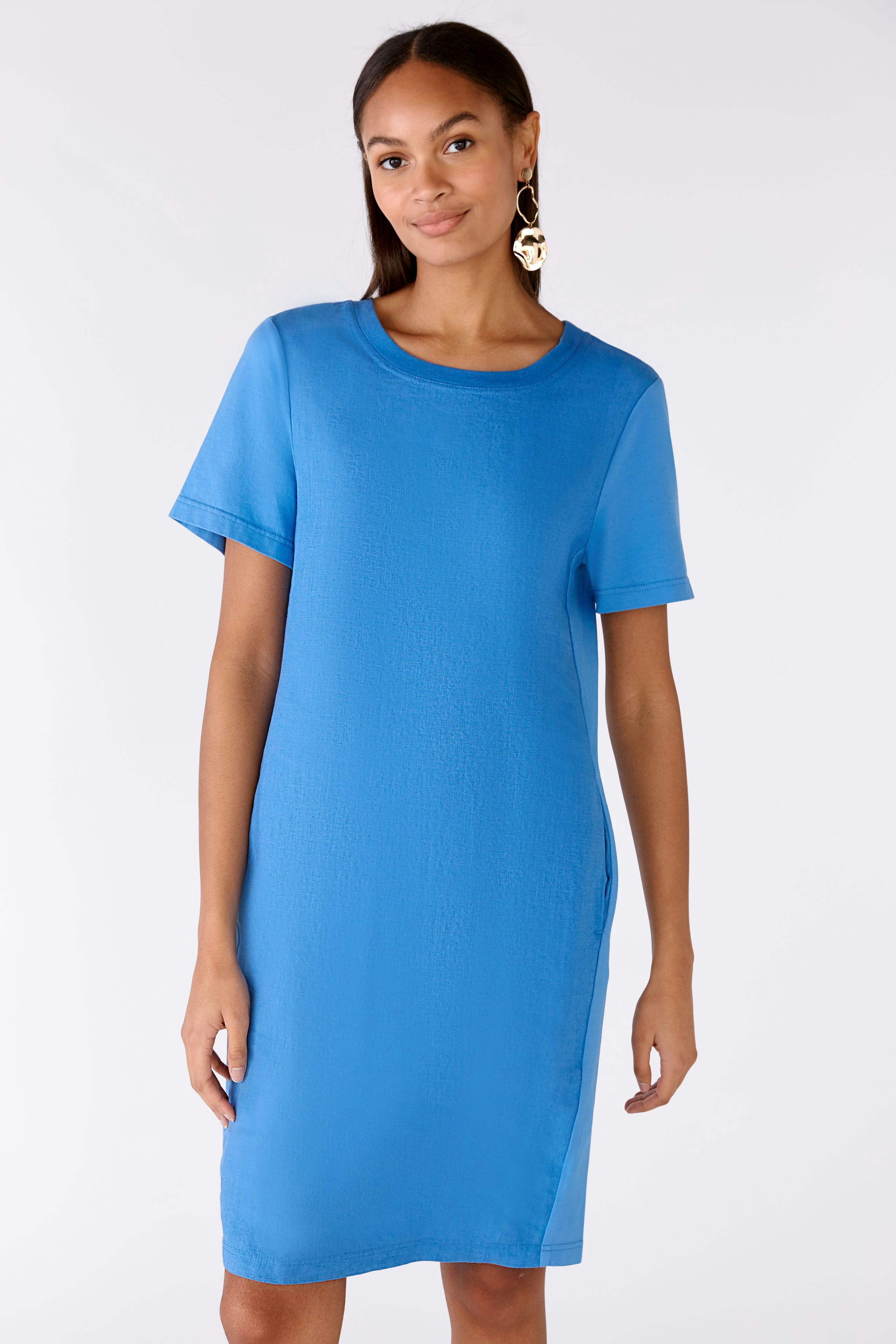 Bild 2 von Kleid Leinen-Baumwollpatch in campanula | Oui