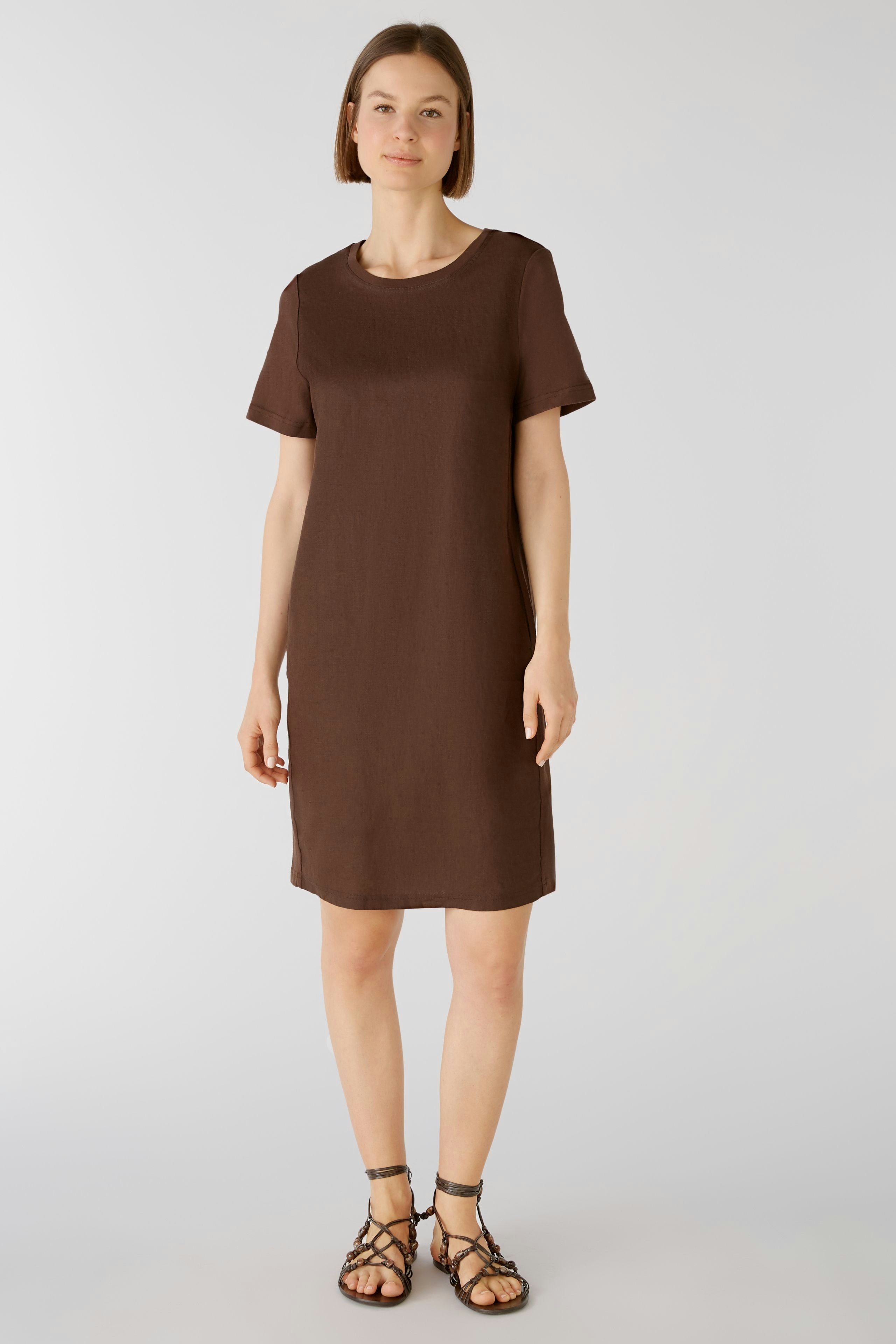 Bild 1 von Kleid Leinen-Baumwollpatch in chocolate fudge | Oui