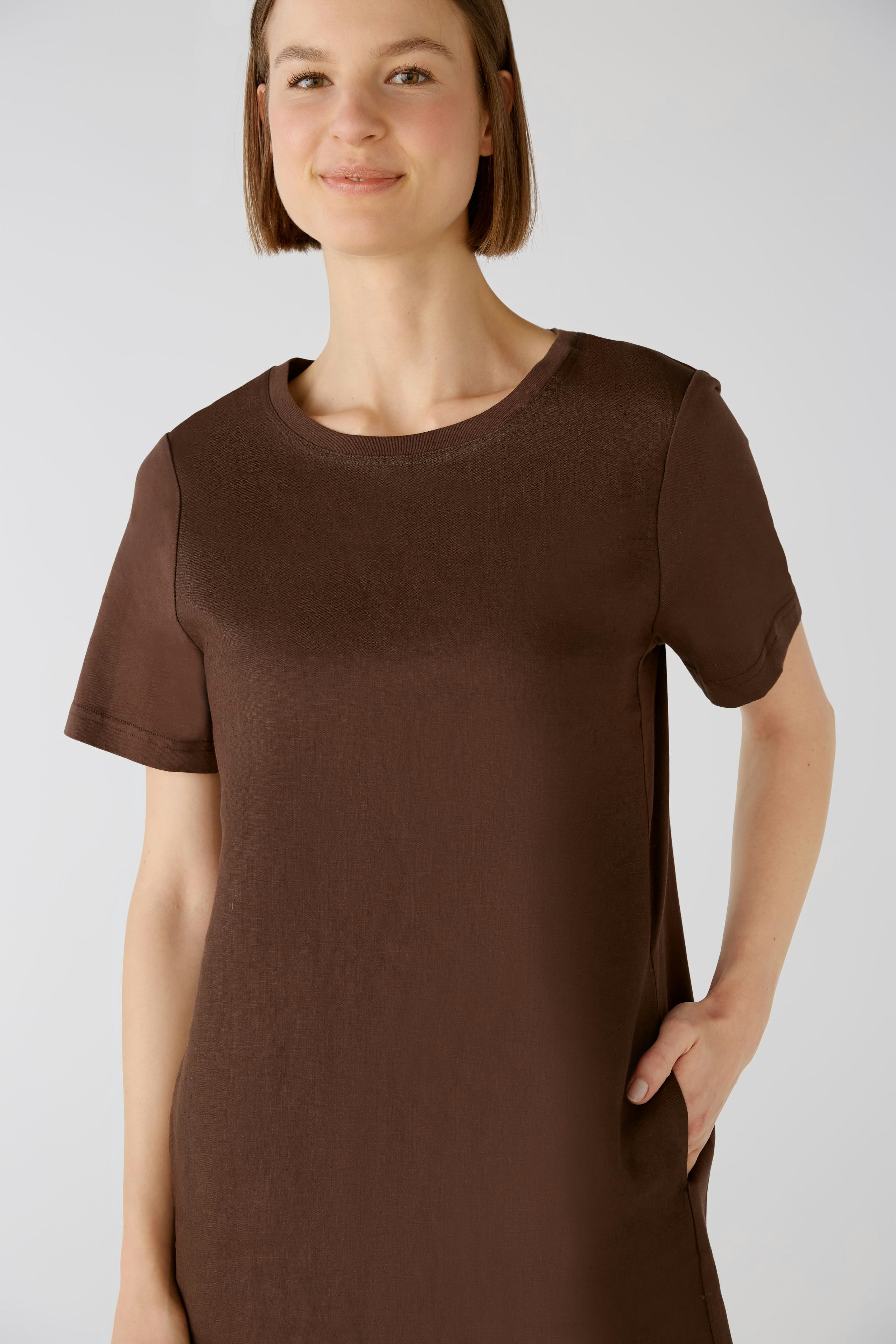 Bild 4 von Kleid Leinen-Baumwollpatch in chocolate fudge | Oui