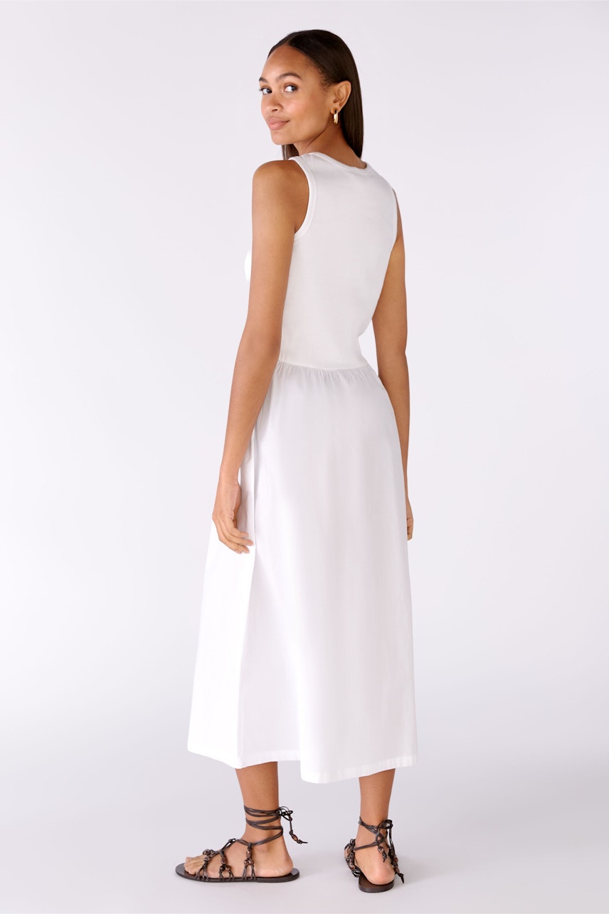 Bild 3 von Midikleid Baumwollstretch gepatcht in optic white | Oui