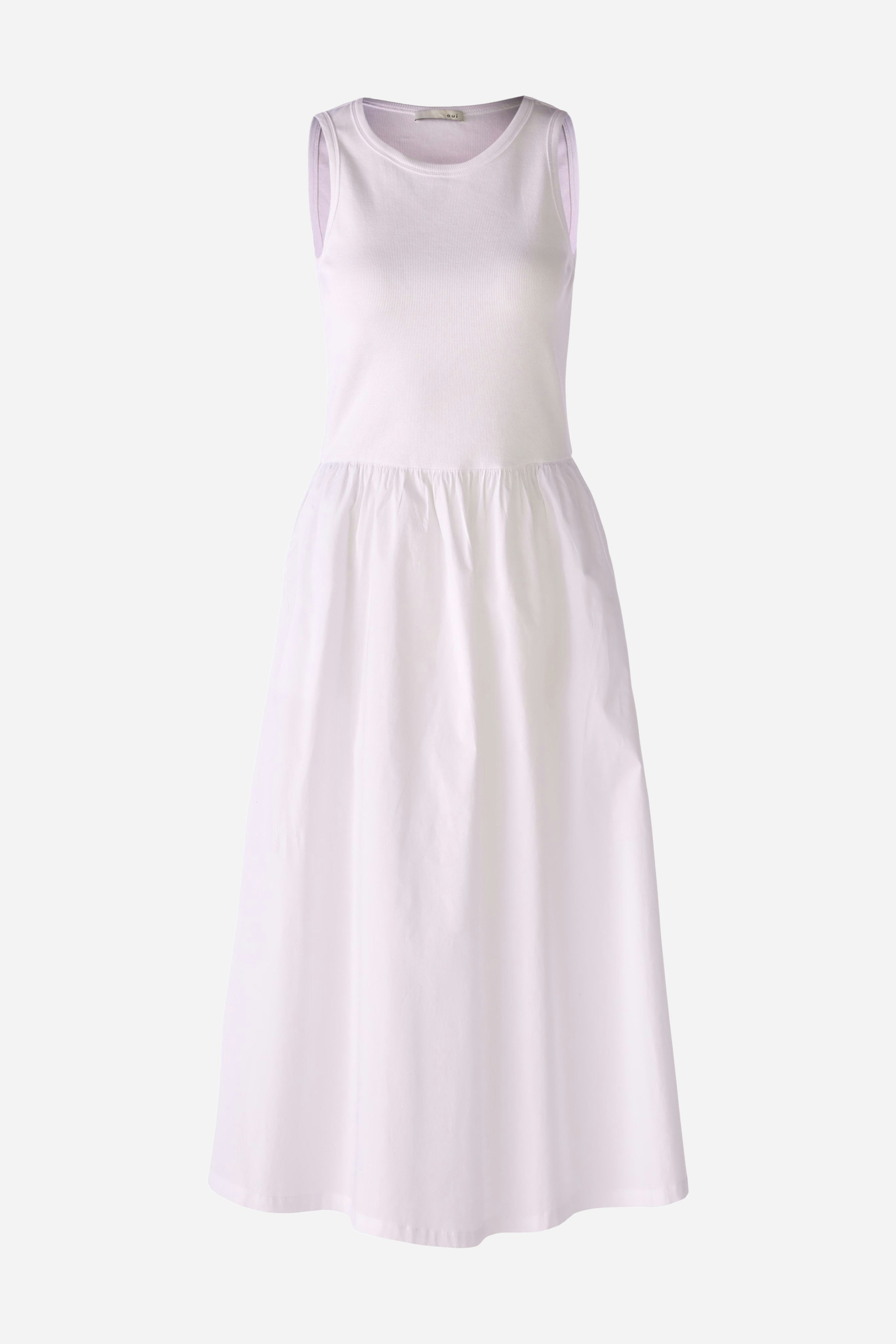 Bild 7 von Midi dress stretch cotton patched in optic white | Oui