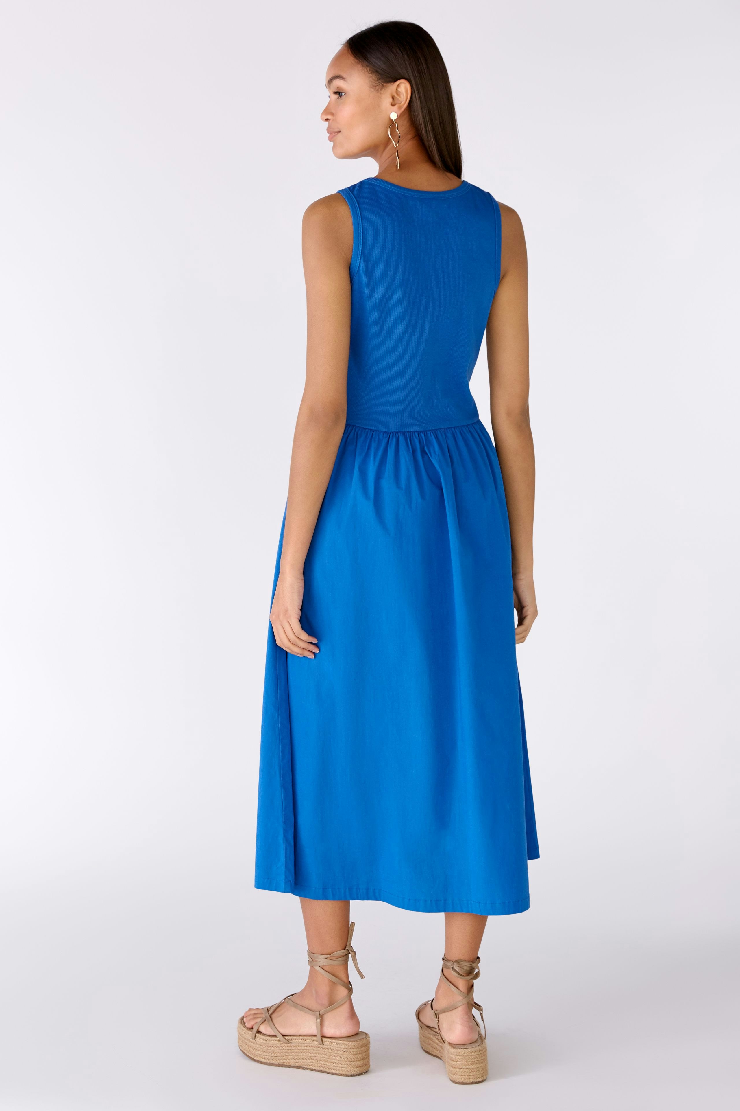 Bild 3 von Midi dress stretch cotton patched in blue lolite | Oui