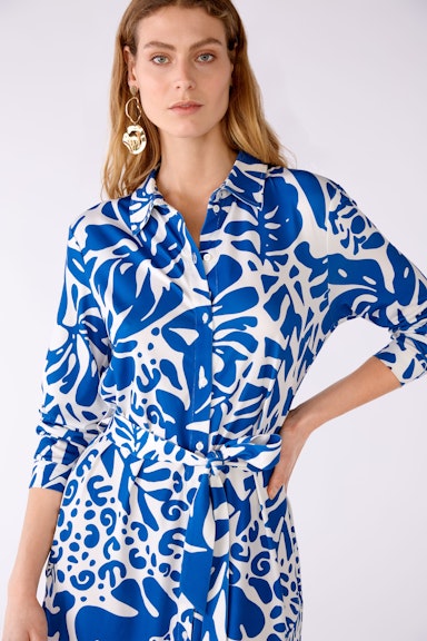 Bild 4 von Shirt blouse dress silky Touch quality in blue white | Oui