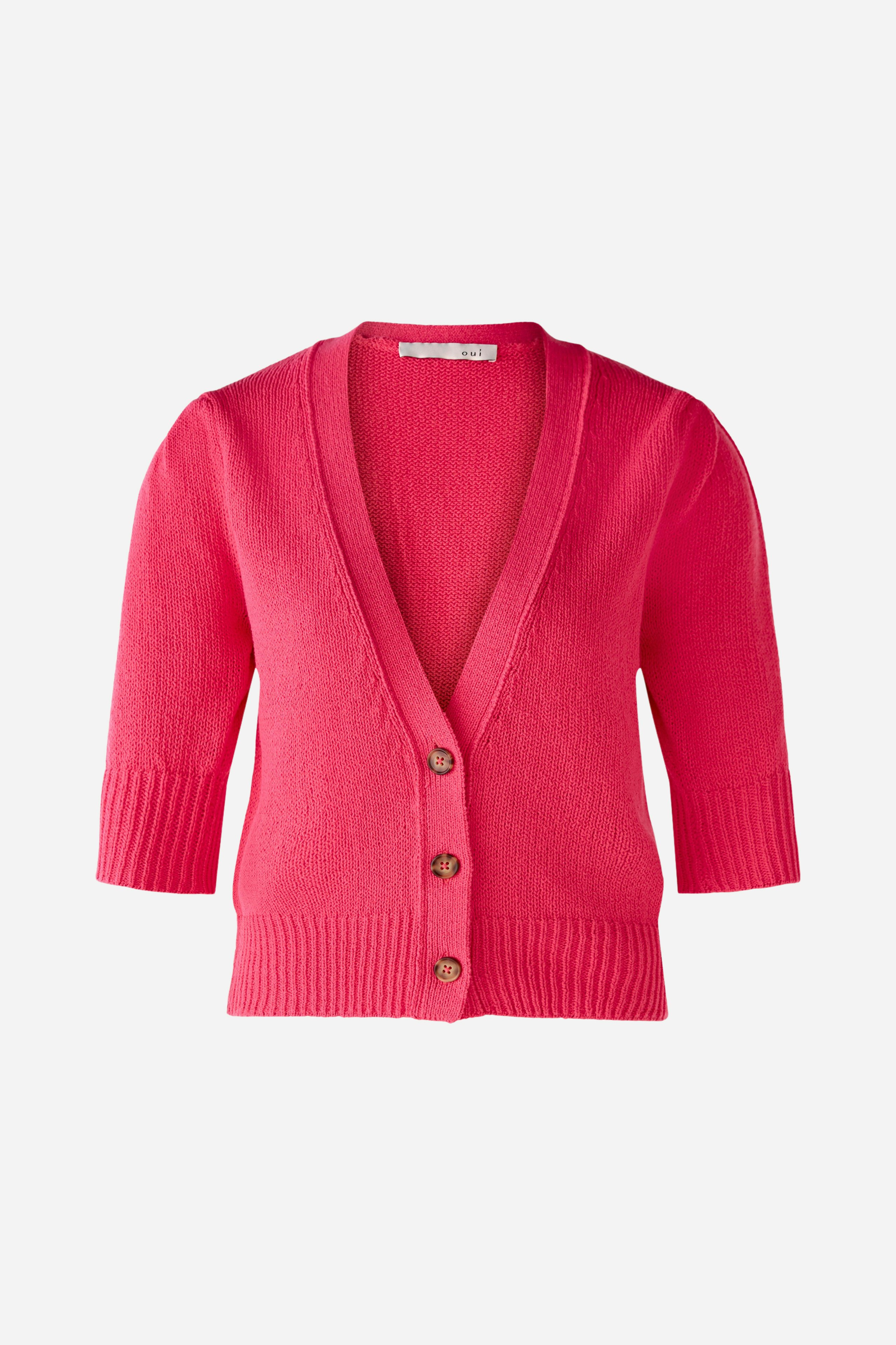 Bild 1 von Cardigan 100% cotton in raspberry sorbet | Oui
