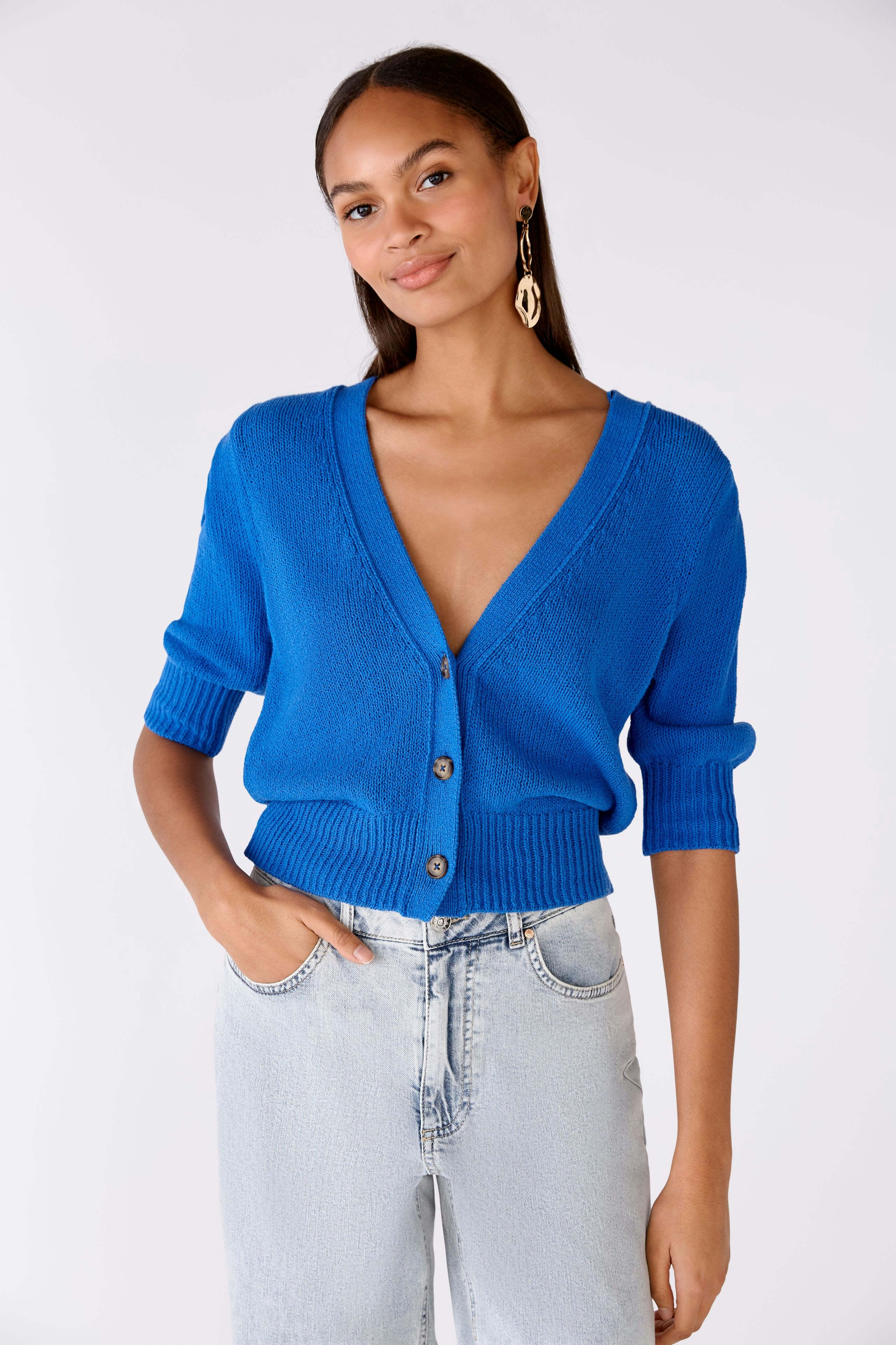 Bild 2 von Strickjacke 100% Baumwolle in blue lolite | Oui