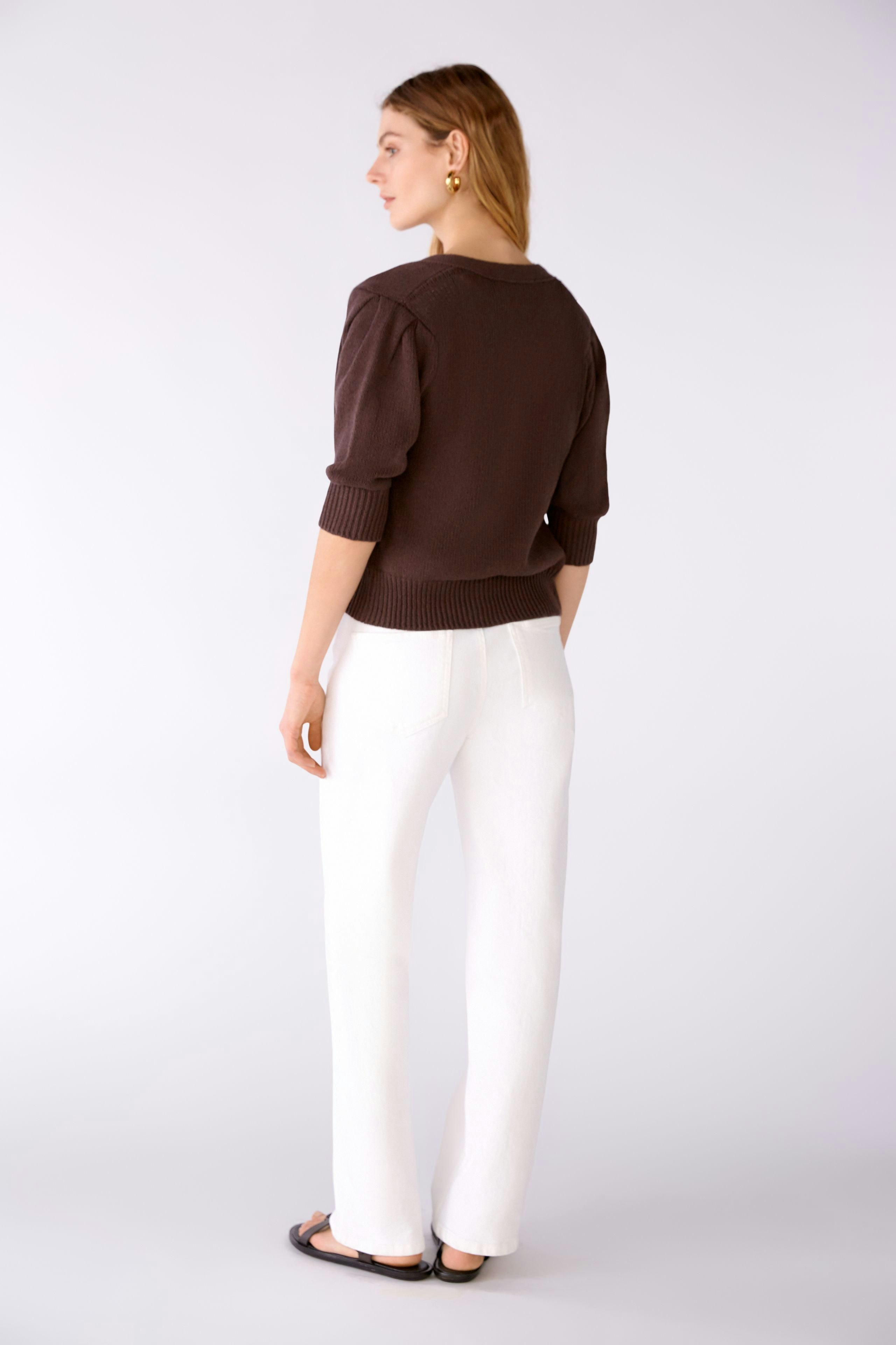Bild 3 von Cardigan 100% cotton in chocolate fudge | Oui