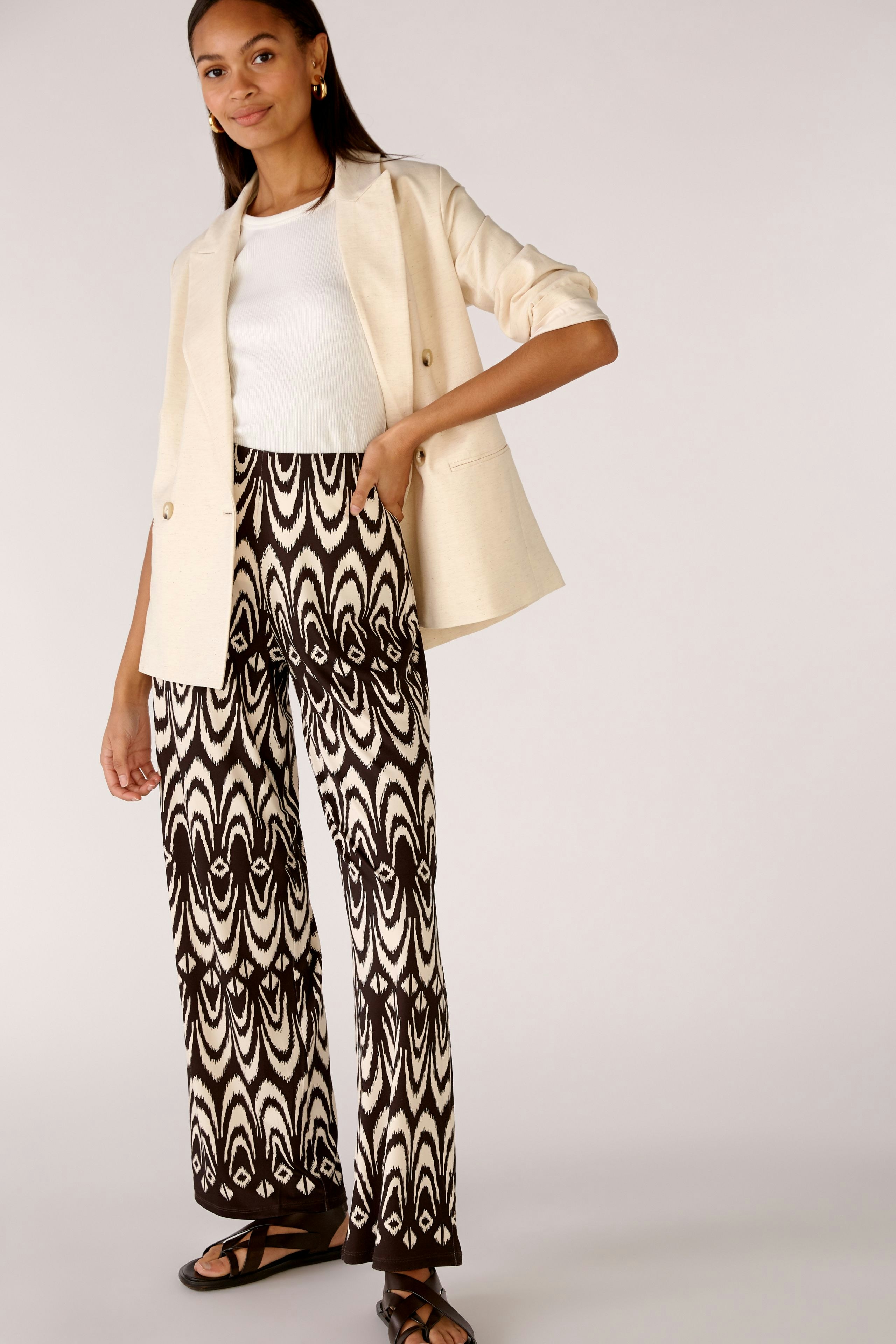 Bild 6 von Marlene trousers silky Touch in dk brown stone | Oui