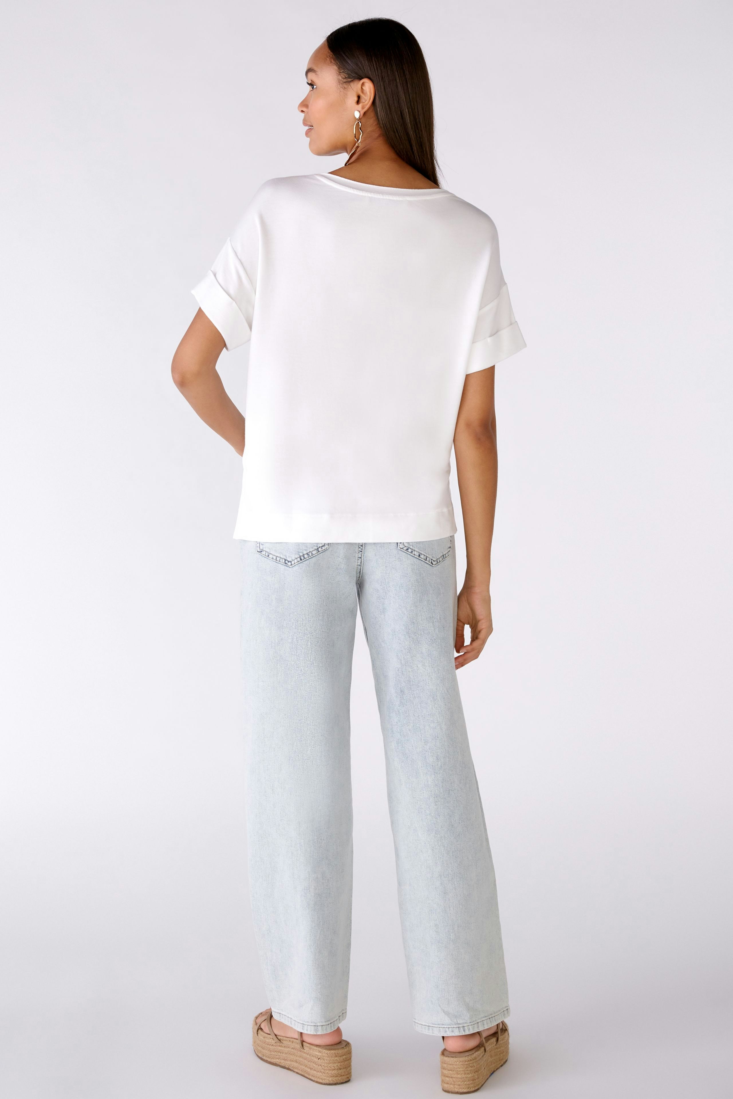 Bild 3 von Sweatshirt mit edler Deko, Handstickerei in optic white | Oui