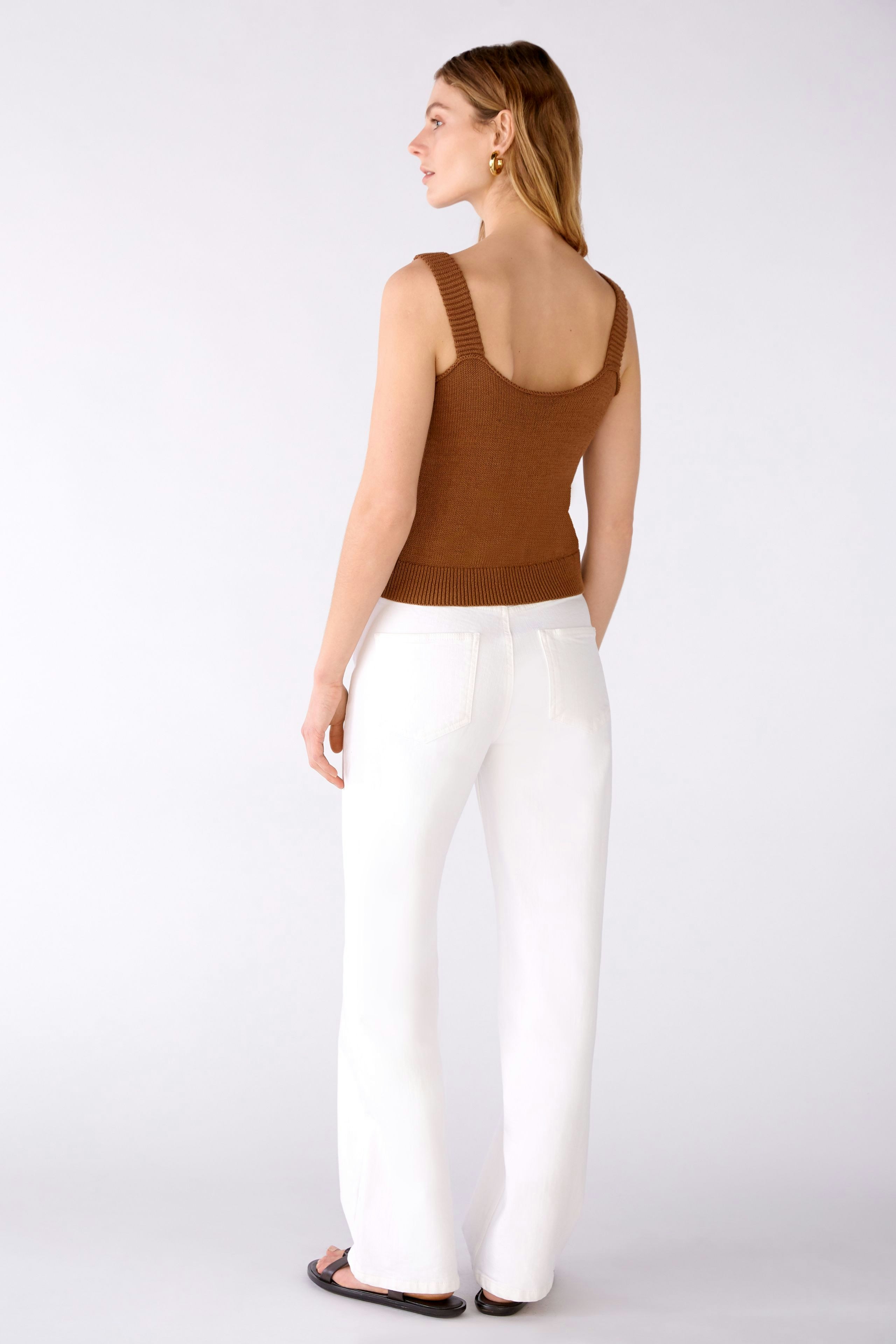 Bild 3 von Stricktop Baumwollmischung in toffee | Oui