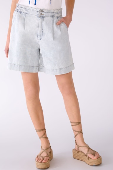 Bild 3 von Jeans-Shorts Baumwollstretch in lt blue denim | Oui