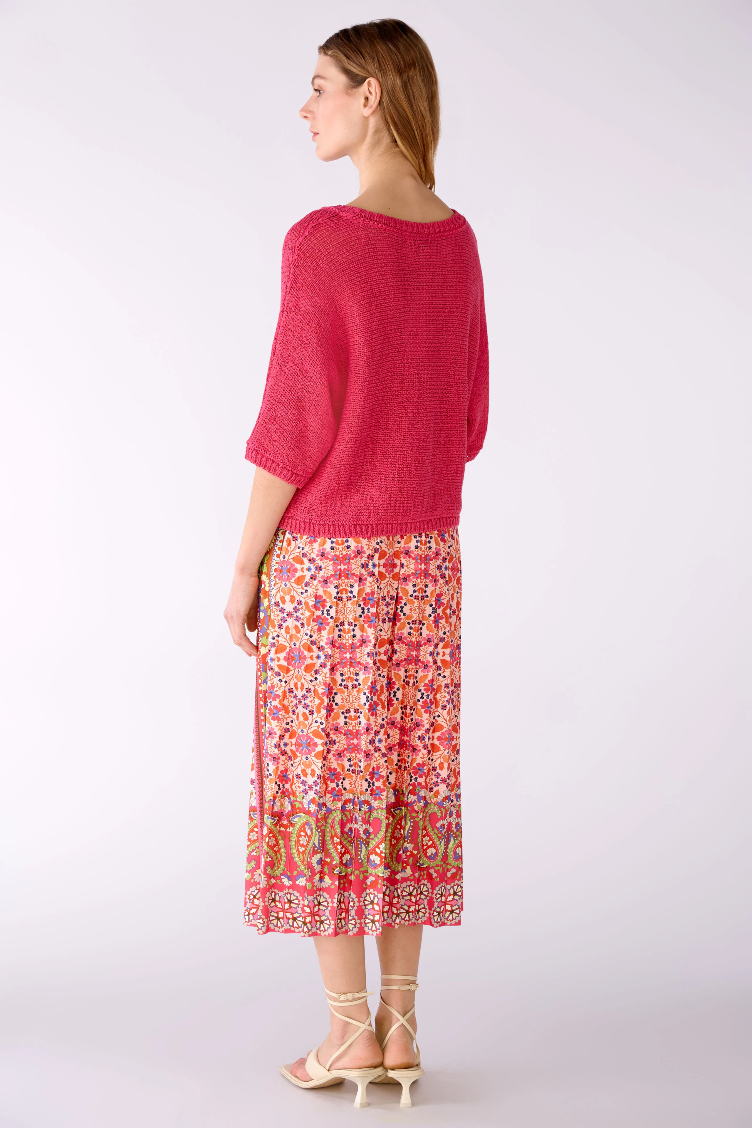 Image 3 of Pullover cotton-Linen Blend in raspberry sorbet | Oui