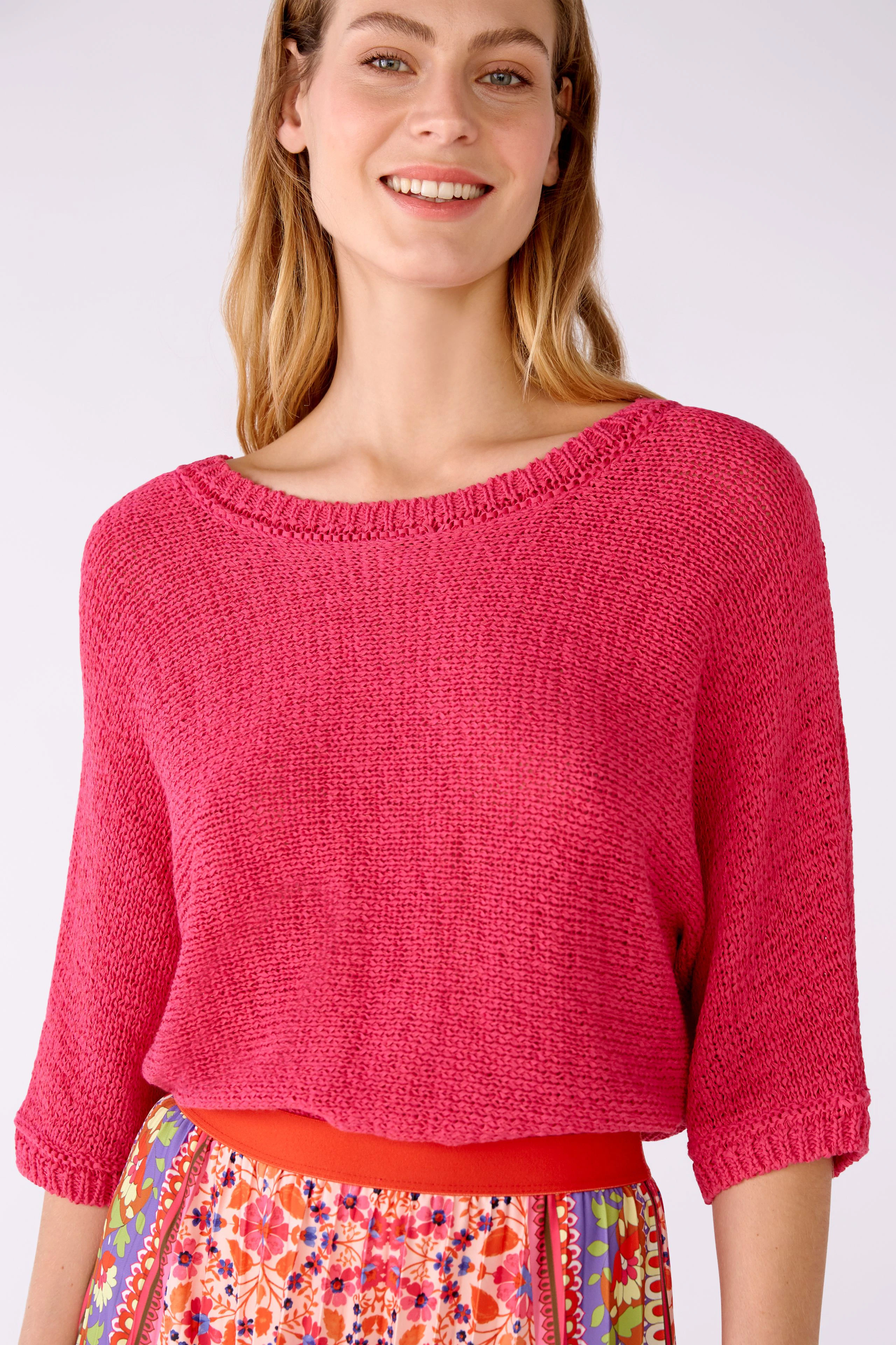 Image 5 of Pullover cotton-Linen Blend in raspberry sorbet | Oui