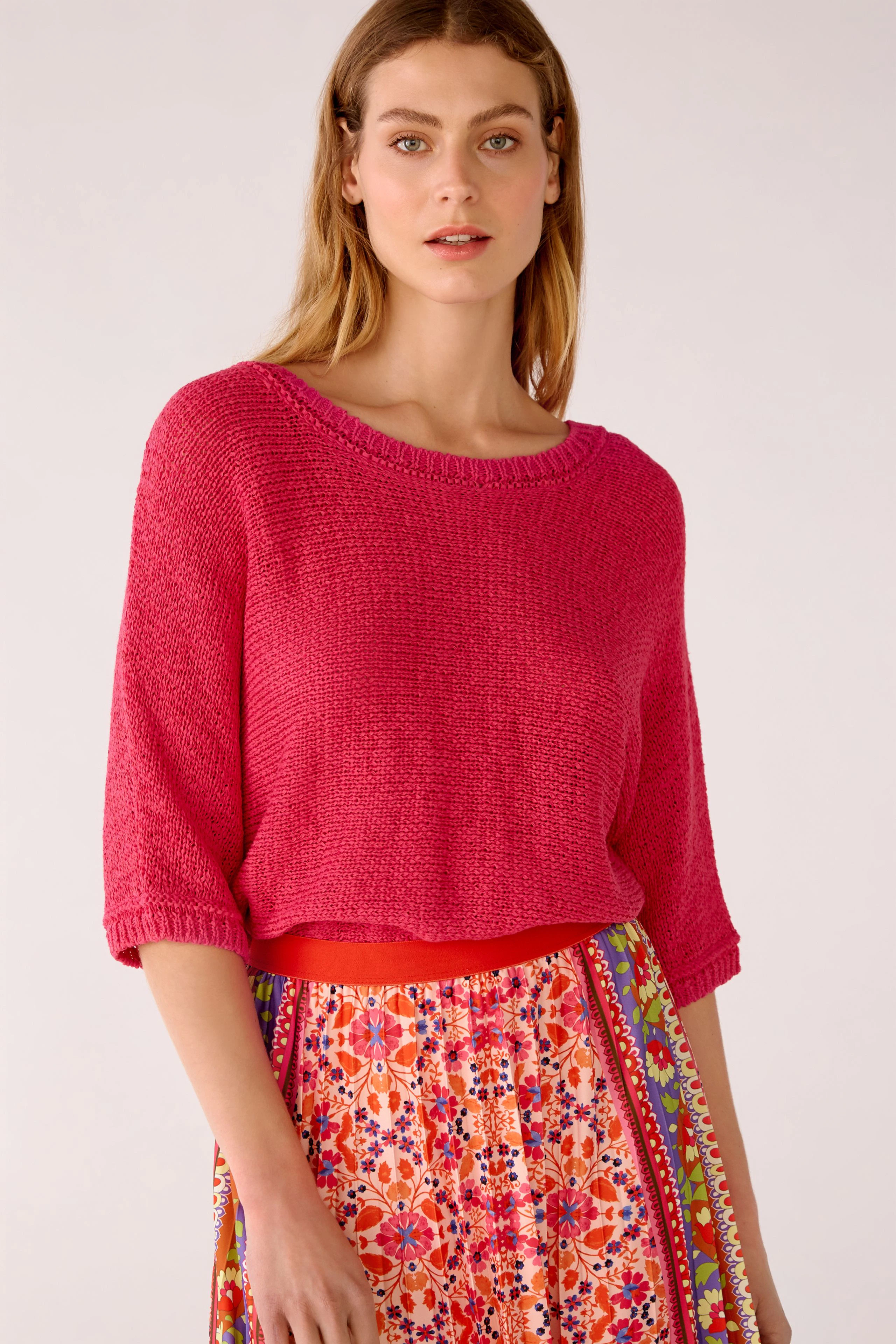 Image 6 of Pullover cotton-Linen Blend in raspberry sorbet | Oui