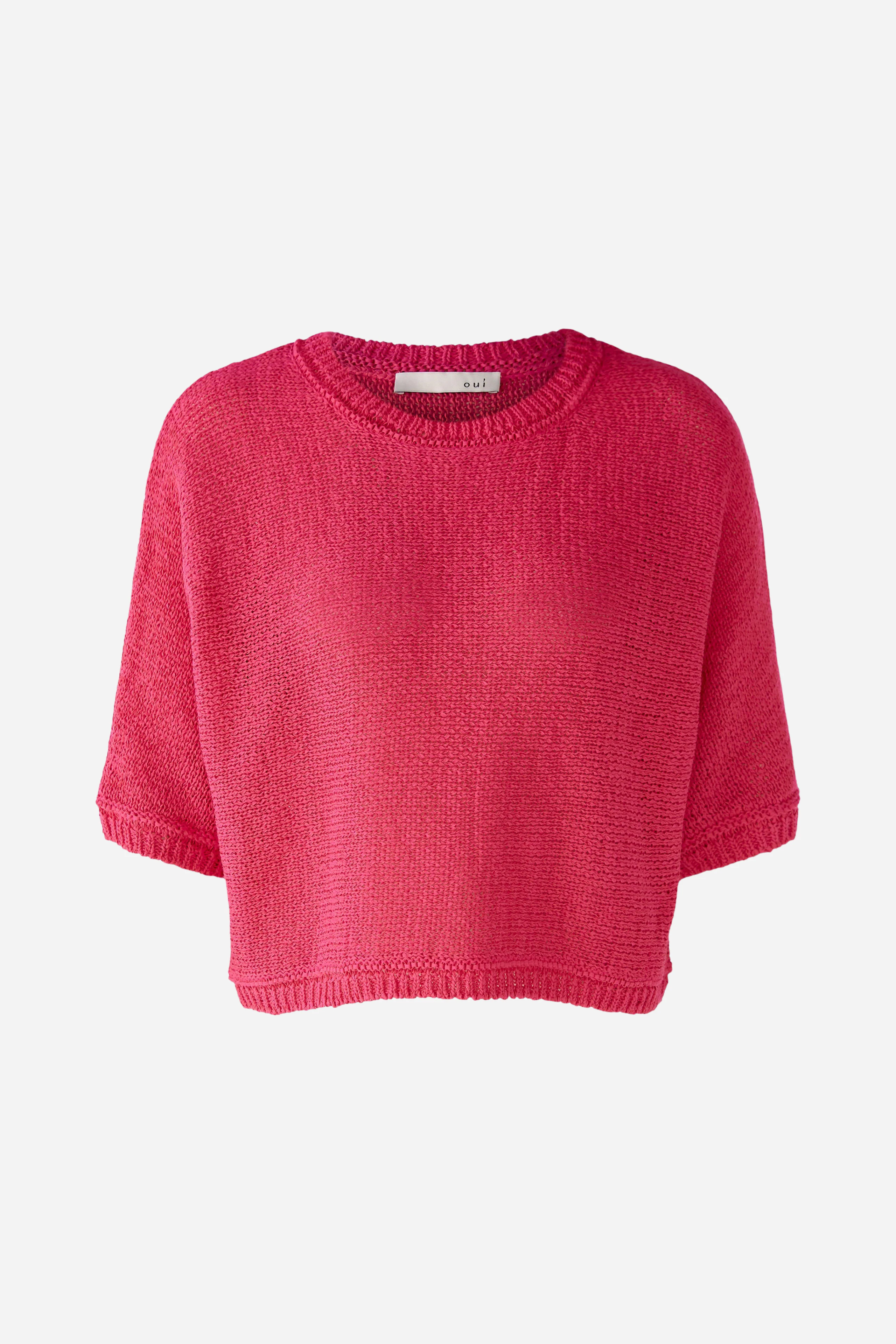 Image 7 of Pullover cotton-Linen Blend in raspberry sorbet | Oui