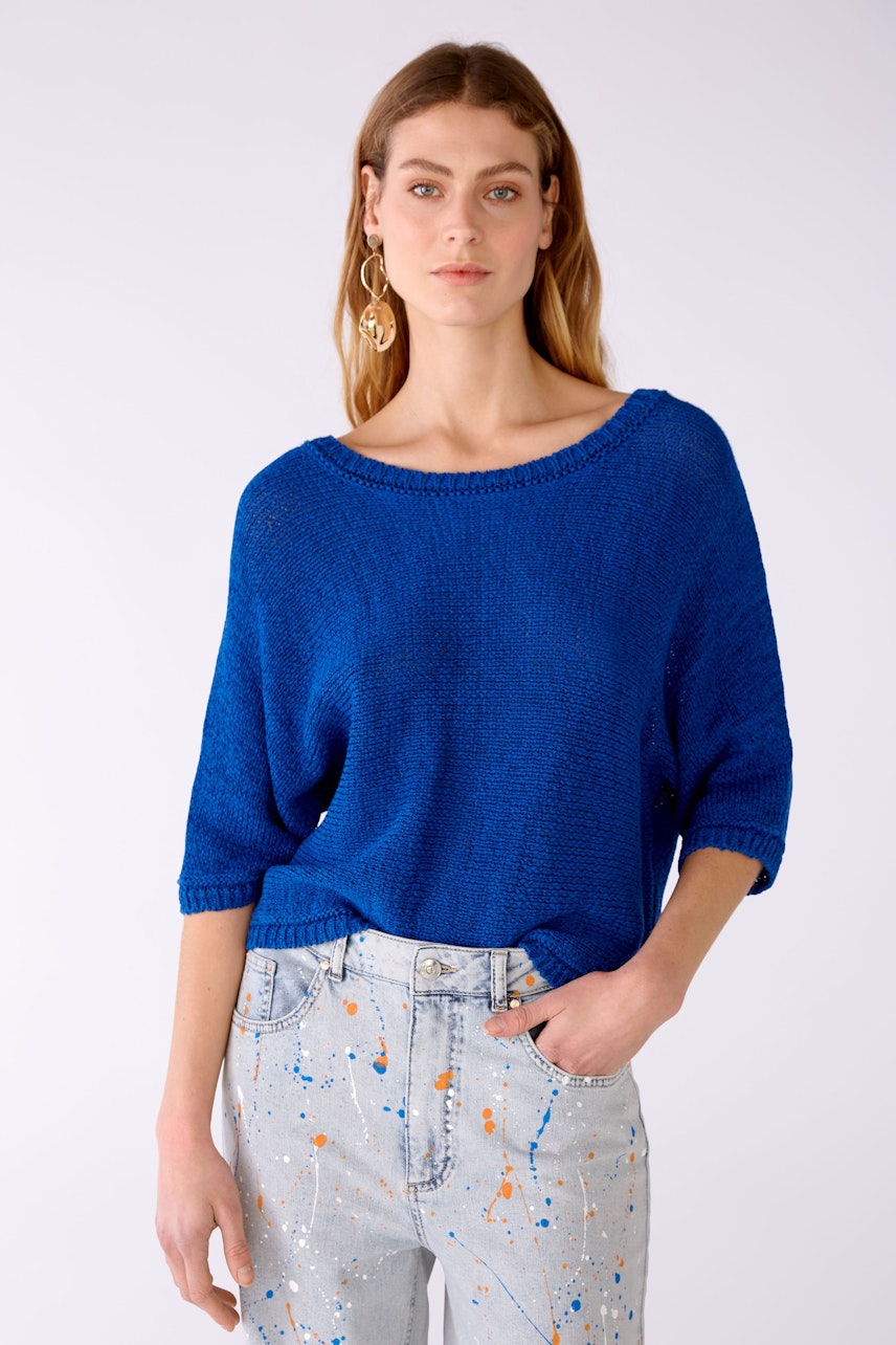 Bild 2 von Pullover Baumwoll-Leinen-Mischung in blue lolite | Oui