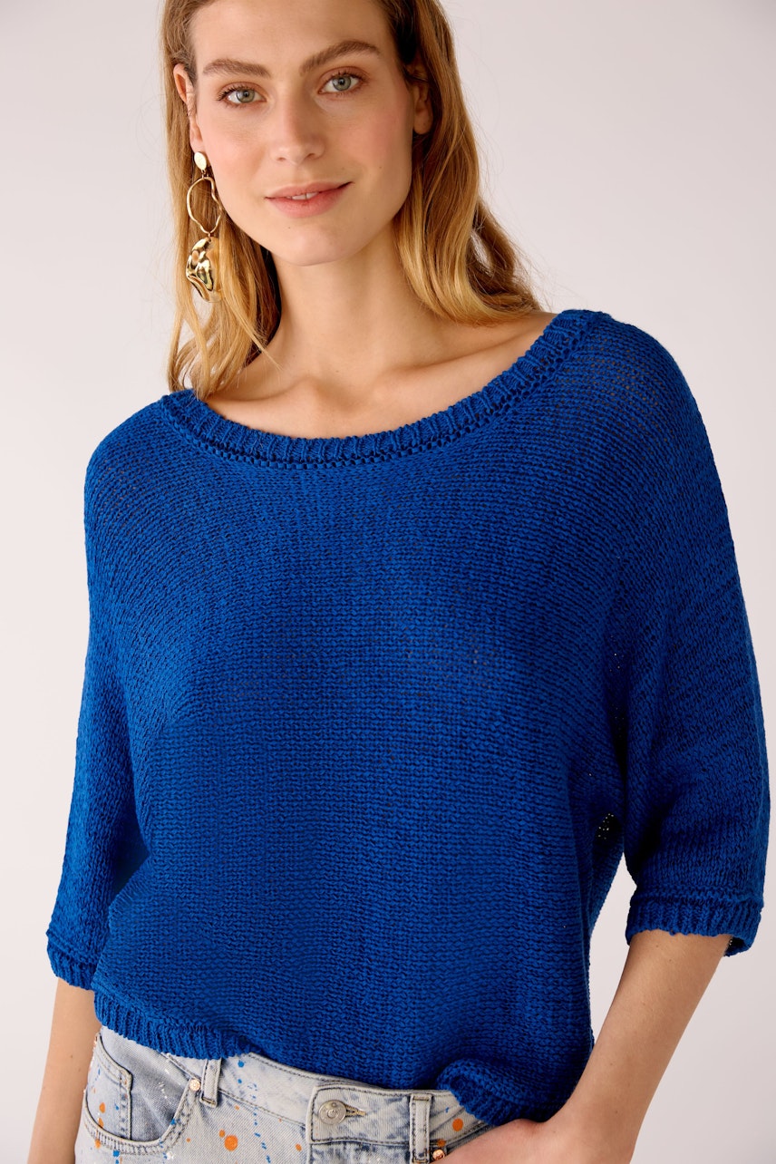 Bild 4 von Pullover Baumwoll-Leinen-Mischung in blue lolite | Oui