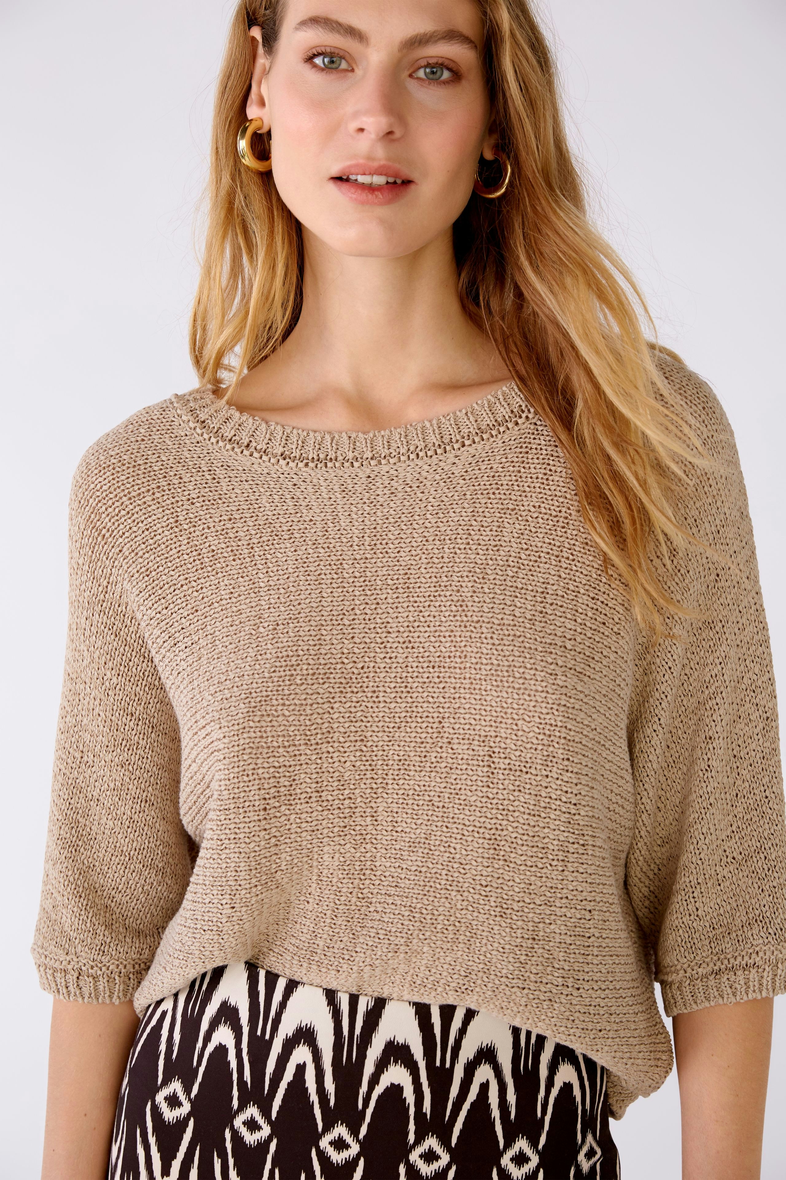 Bild 4 von Pullover cotton-Linen Blend in light stone | Oui