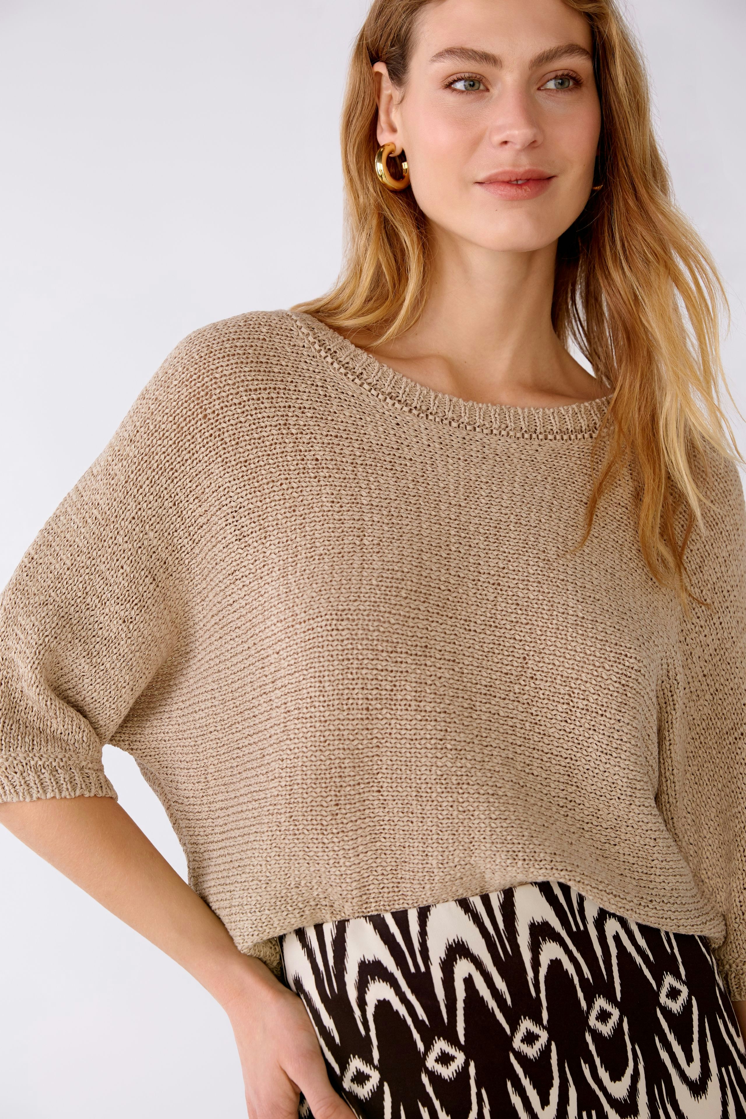 Bild 5 von Pullover cotton-Linen Blend in light stone | Oui
