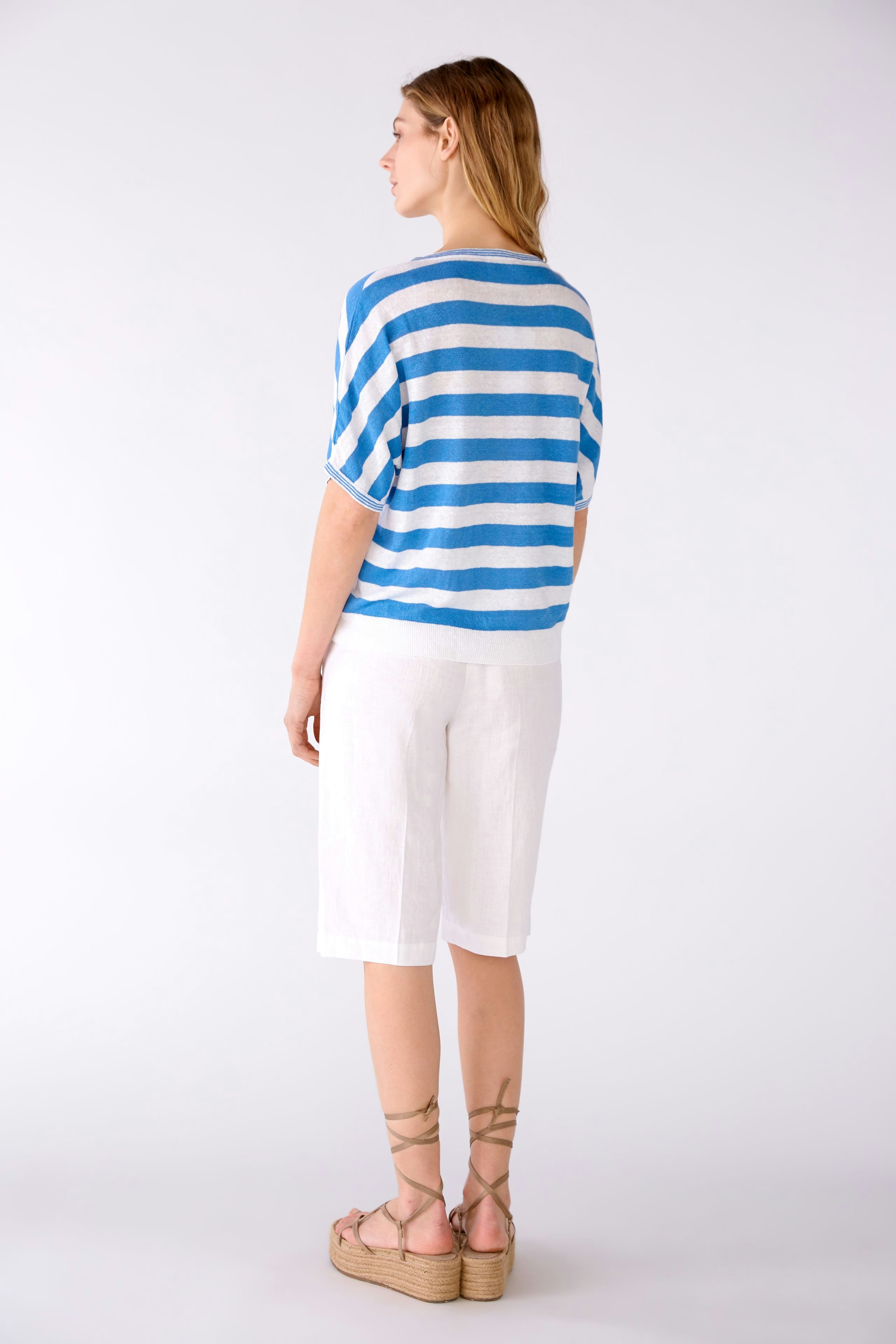 Bild 3 von Pullover 100% Leinen in white blue | Oui