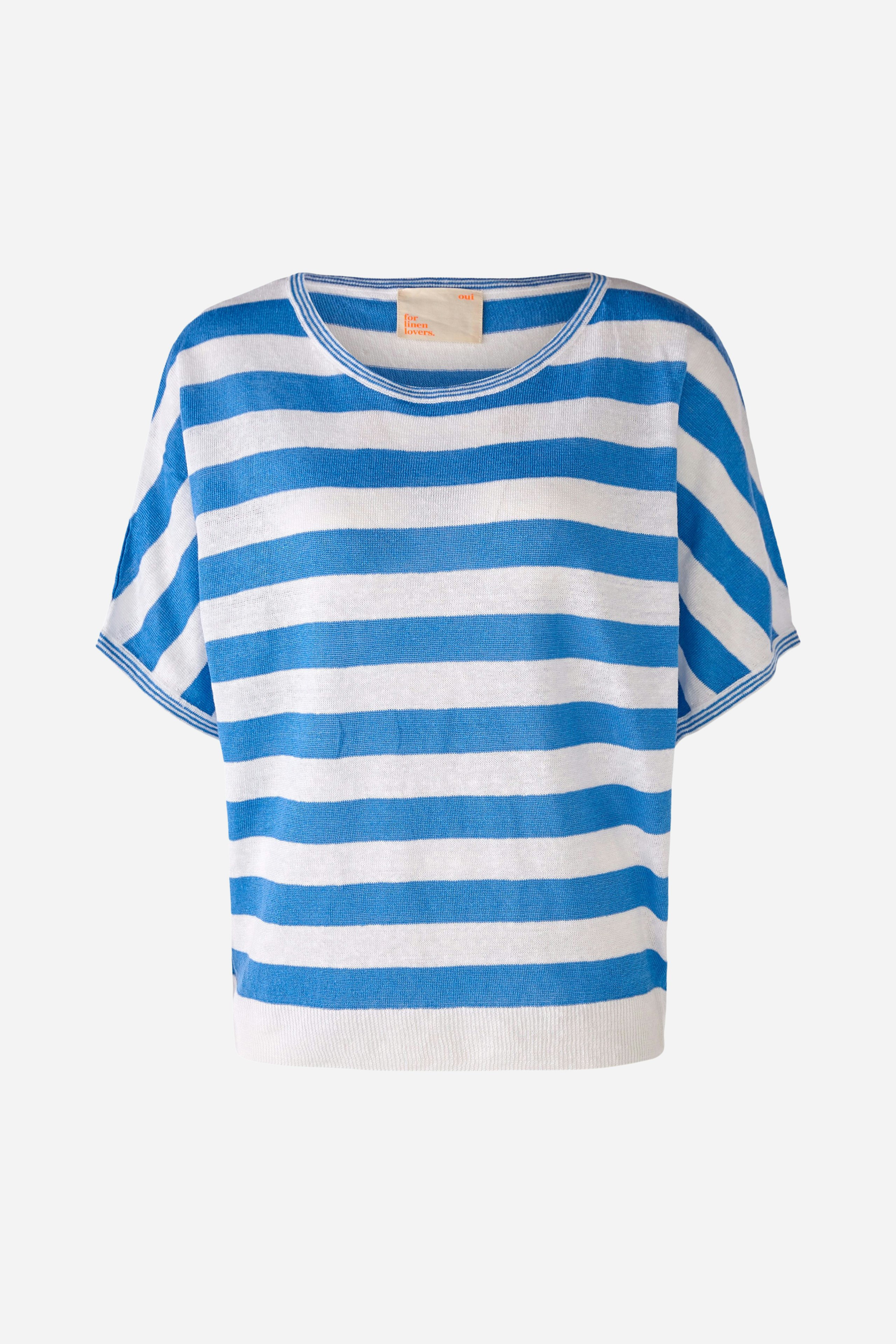 Bild 7 von Pullover 100% Leinen in white blue | Oui