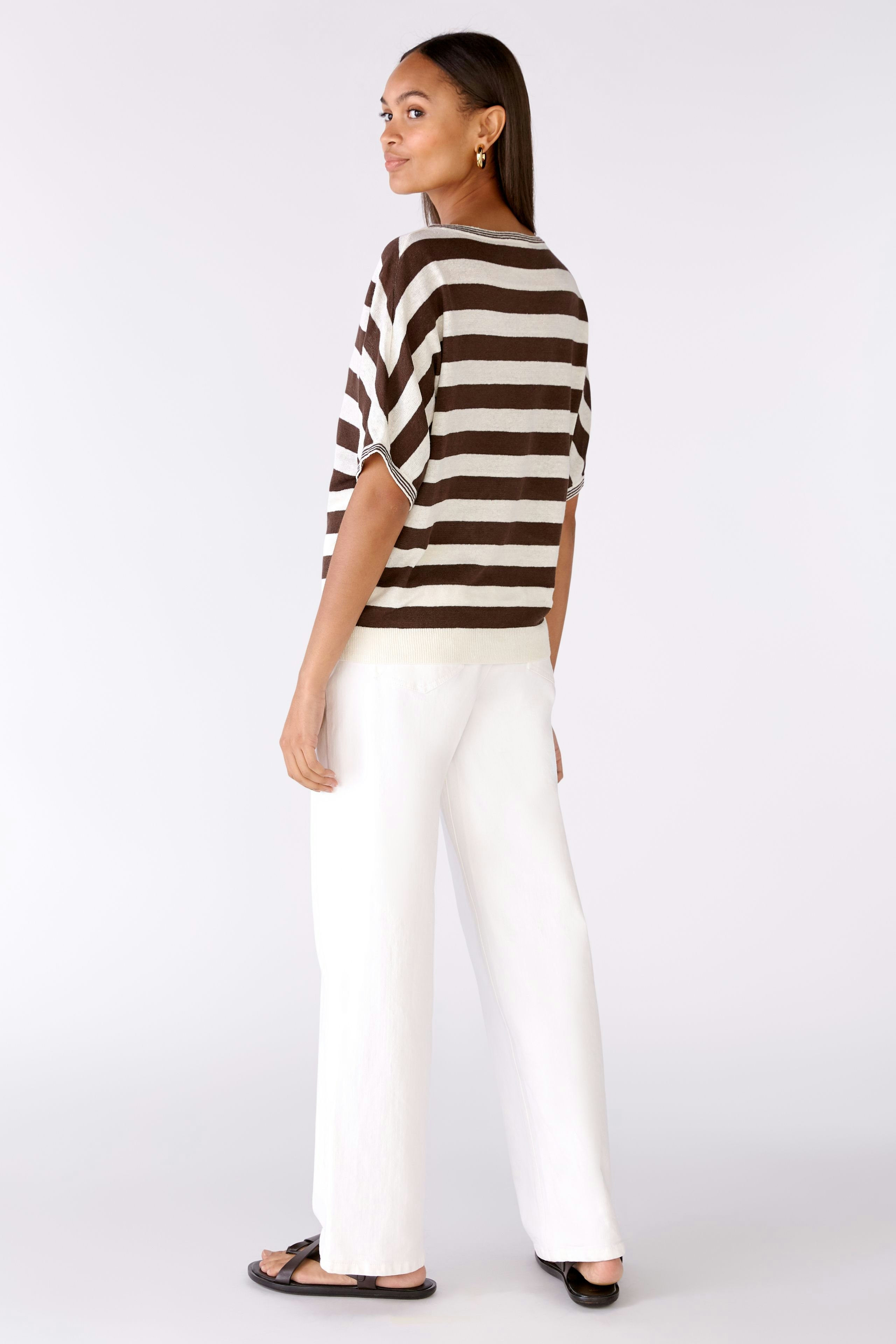 Bild 3 von Pullover 100% linen in offwhite brown | Oui