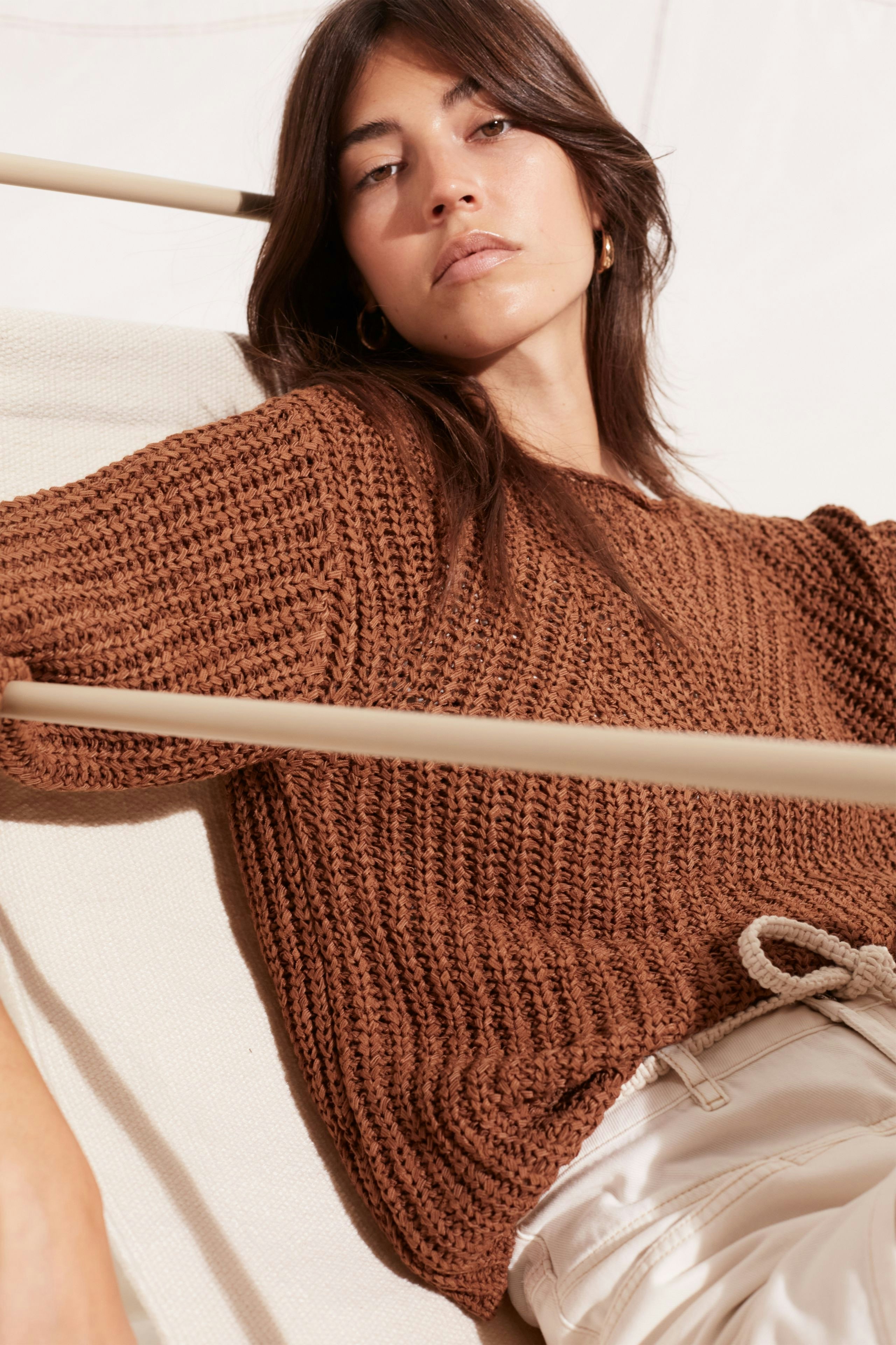 Bild 6 von Pullover ribbon yarn in toffee | Oui