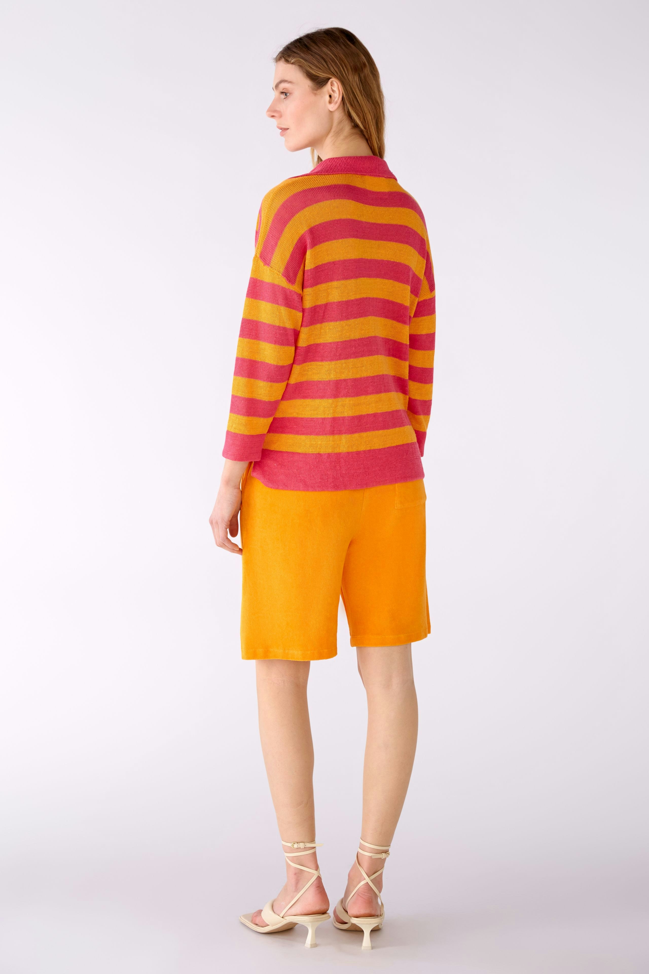 Bild 3 von Knitted pullover 100% linen in pink orange | Oui