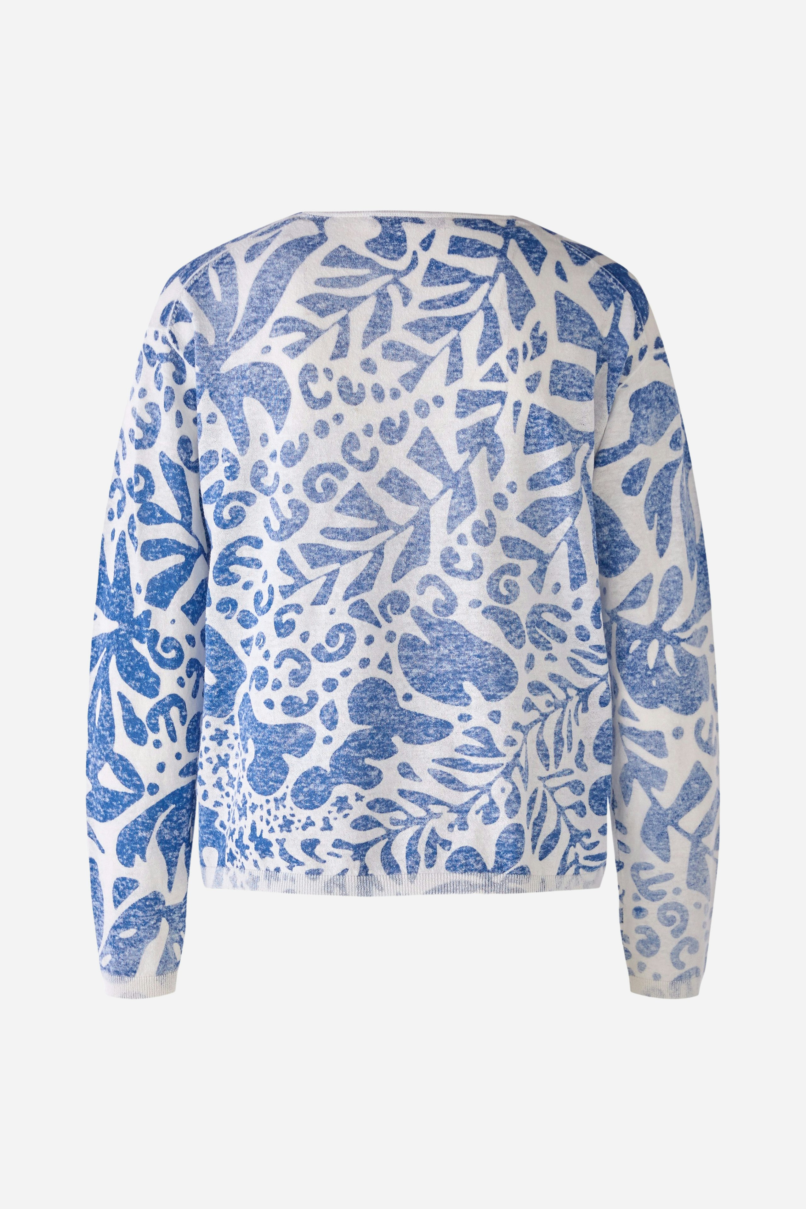 Bild 8 von Strickpullover Leinen-Baumwollmischung in white blue | Oui