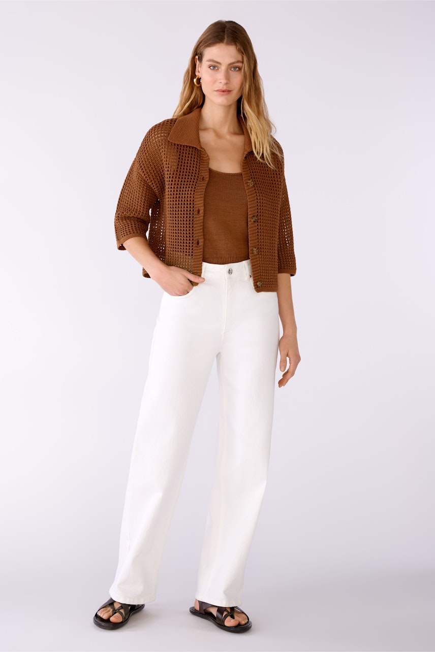 Bild 2 von Cardigan cotton blend in toffee | Oui