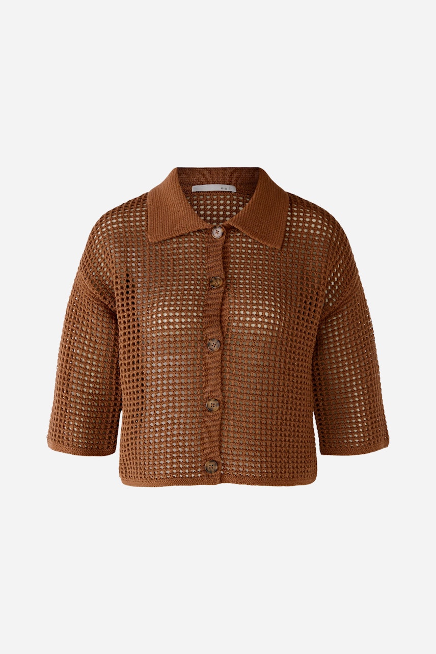 Bild 8 von Cardigan cotton blend in toffee | Oui