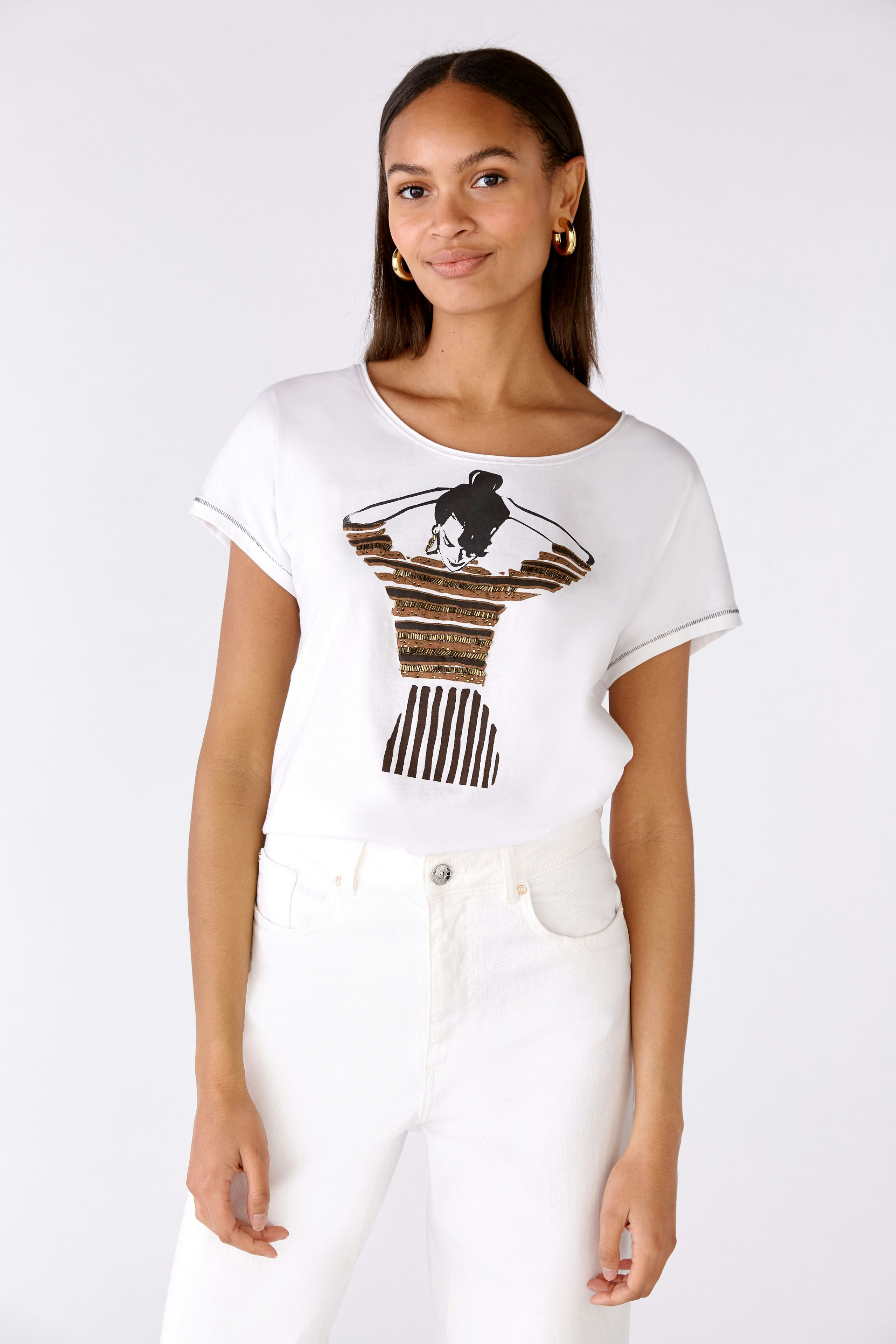 Bild 2 von T-Shirt 100% Bio-Baumwolle in optic white | Oui