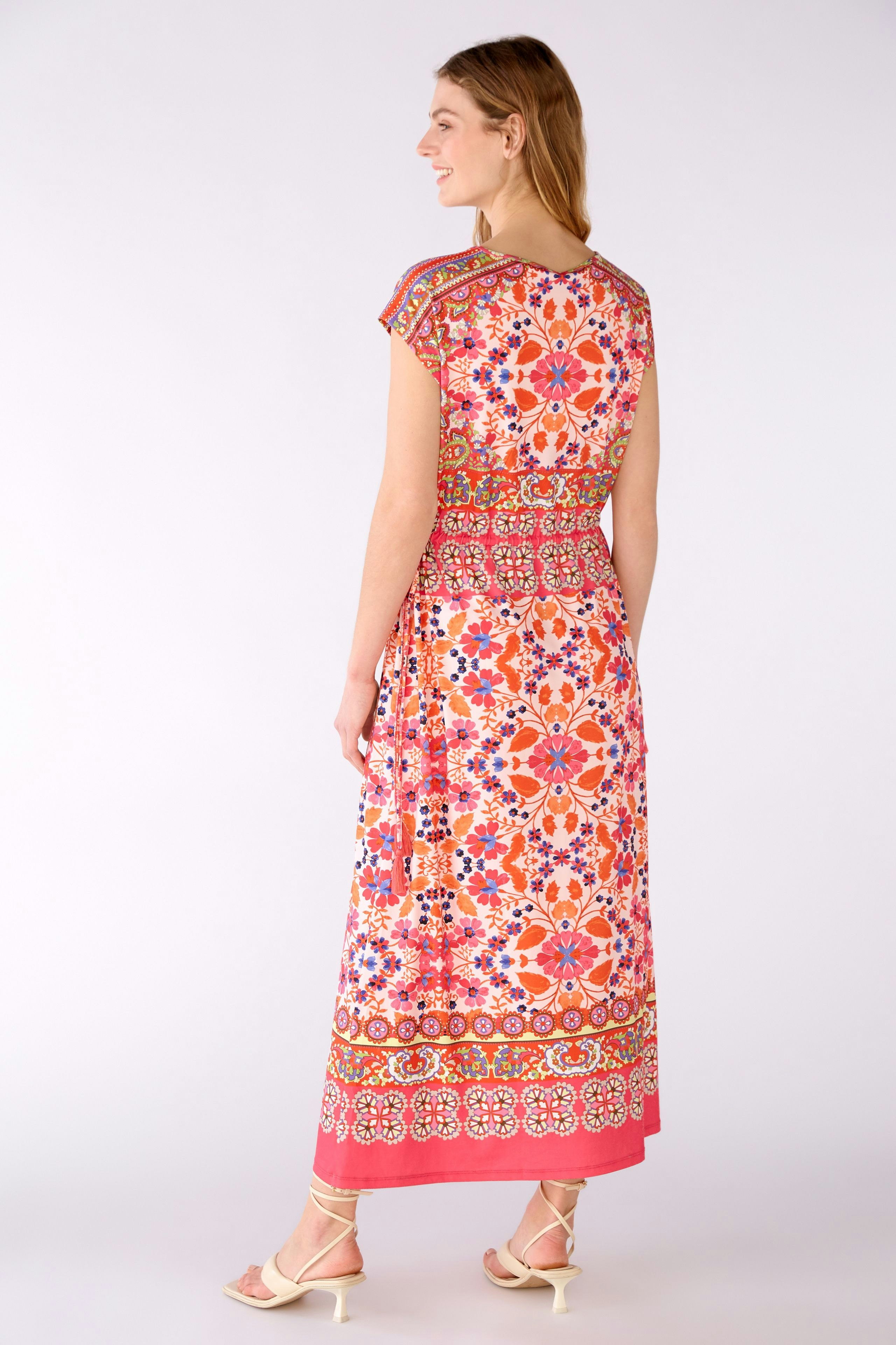 Bild 3 von Maxikleid Silky Touch Qualität in pink orange | Oui