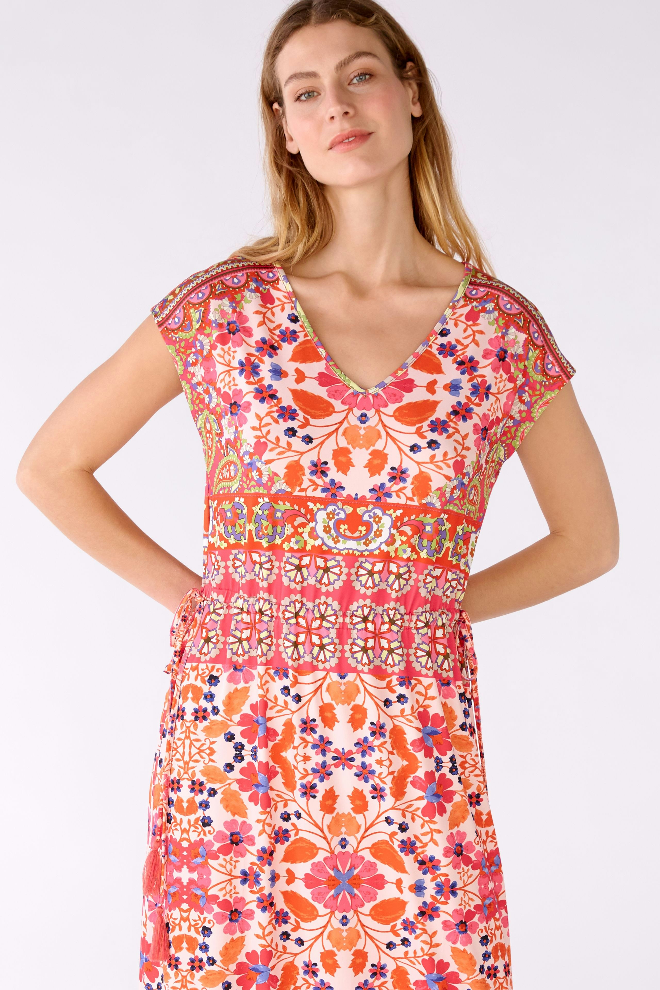 Bild 4 von Maxikleid Silky Touch Qualität in pink orange | Oui