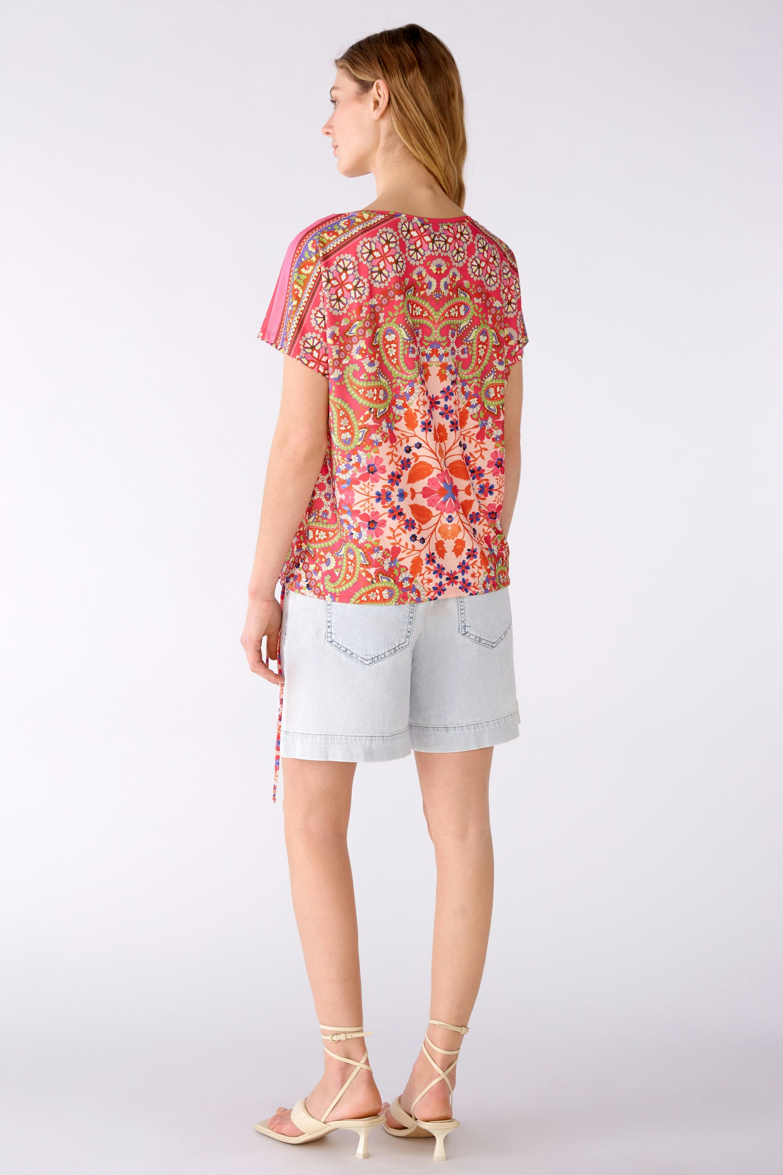 Bild 3 von Blusenshirt Silky Touch Qualität in pink orange | Oui