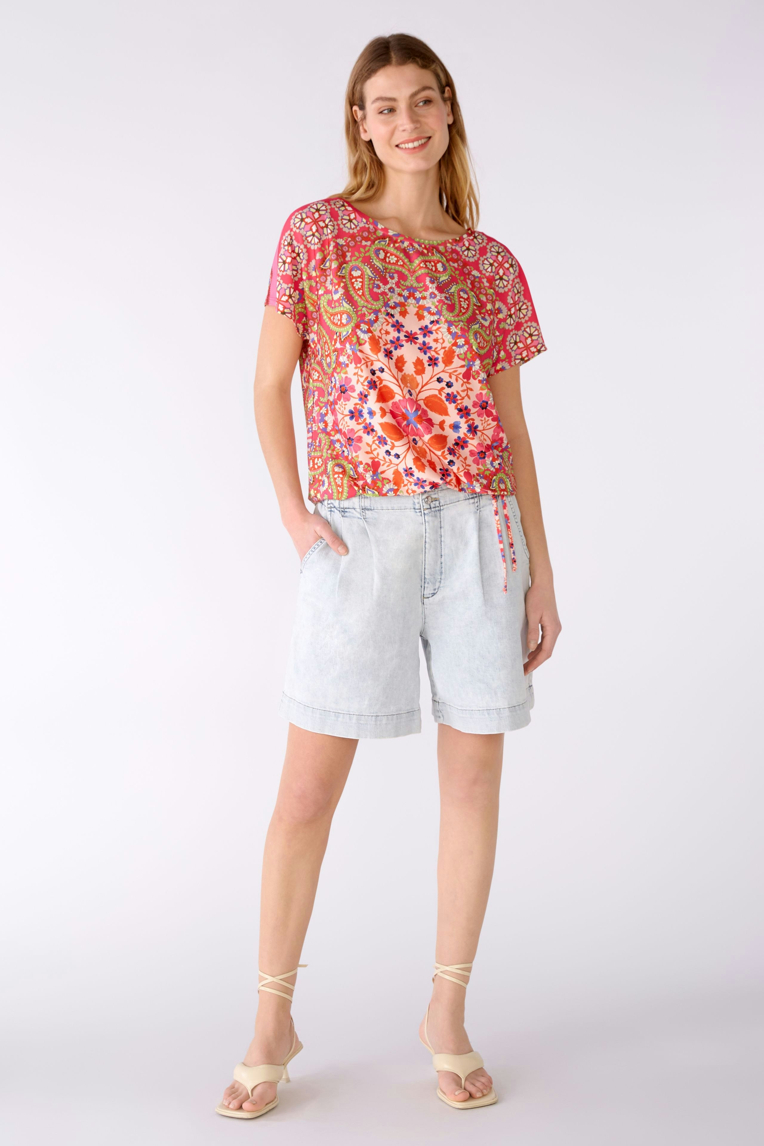 Bild 1 von Blusenshirt Silky Touch Qualität in pink orange | Oui