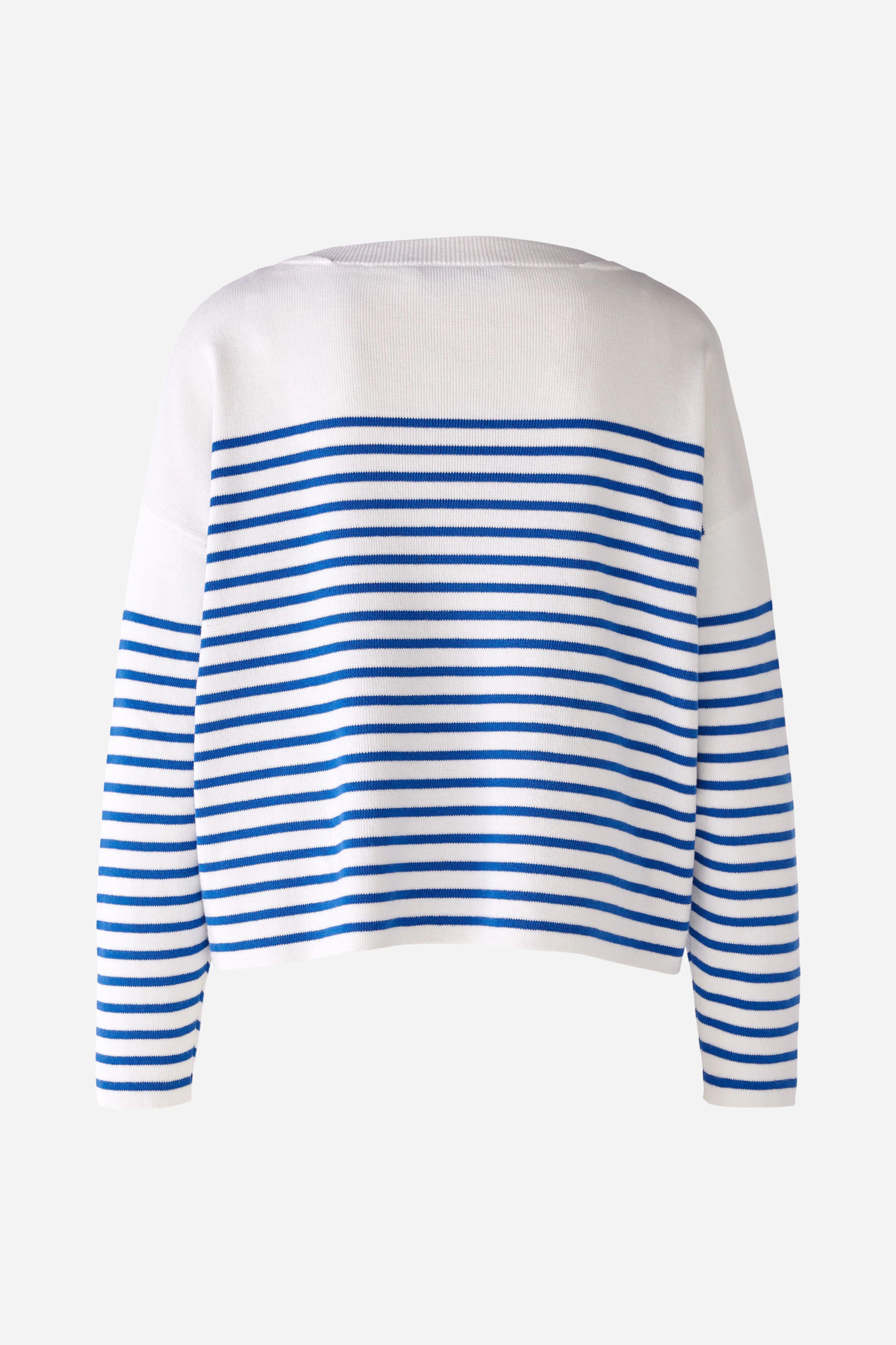 Bild 8 von Knitted pullover 100% cotton in white blue | Oui