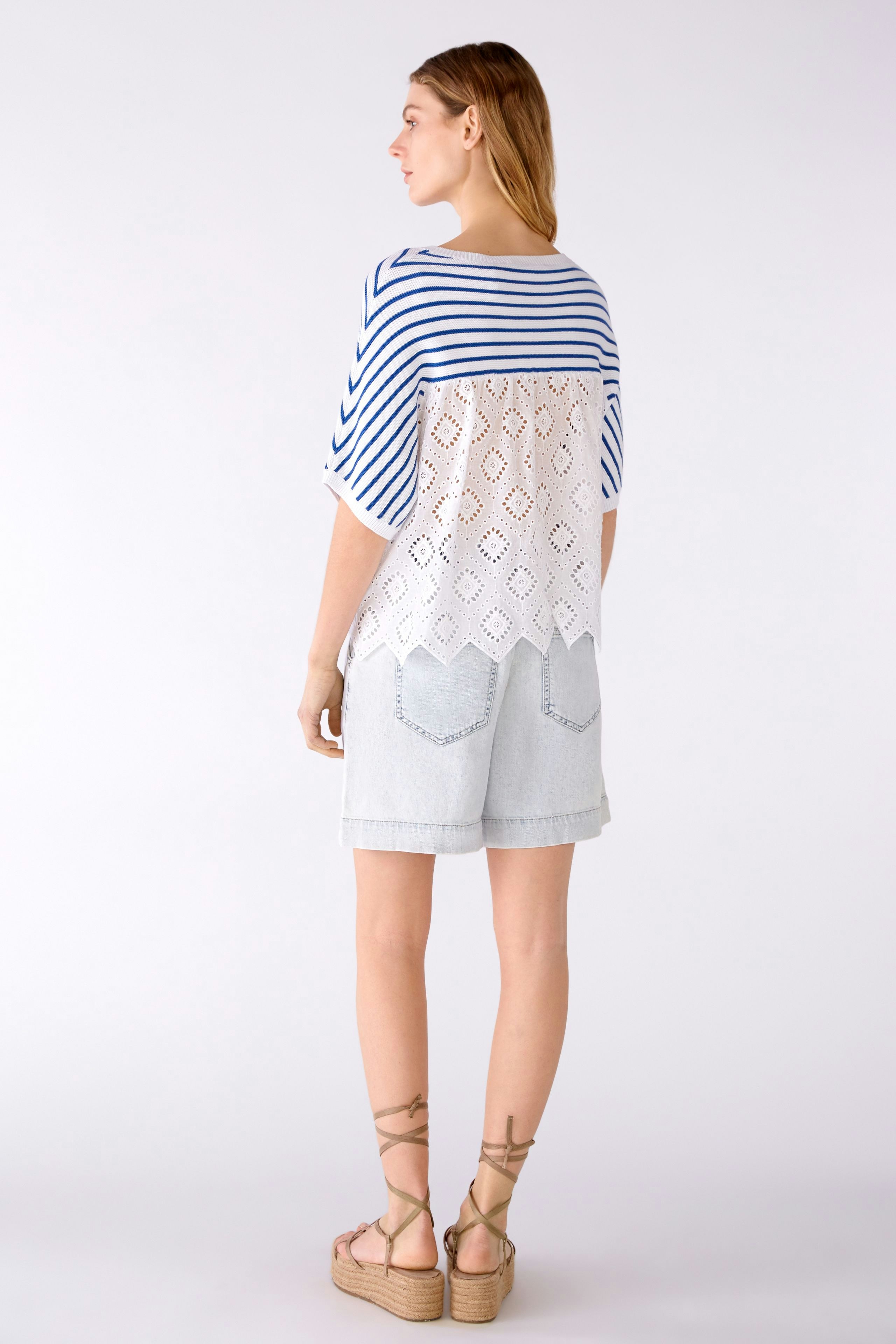 Bild 3 von Strickpullover 100% Baumwolle in offwhite blue | Oui