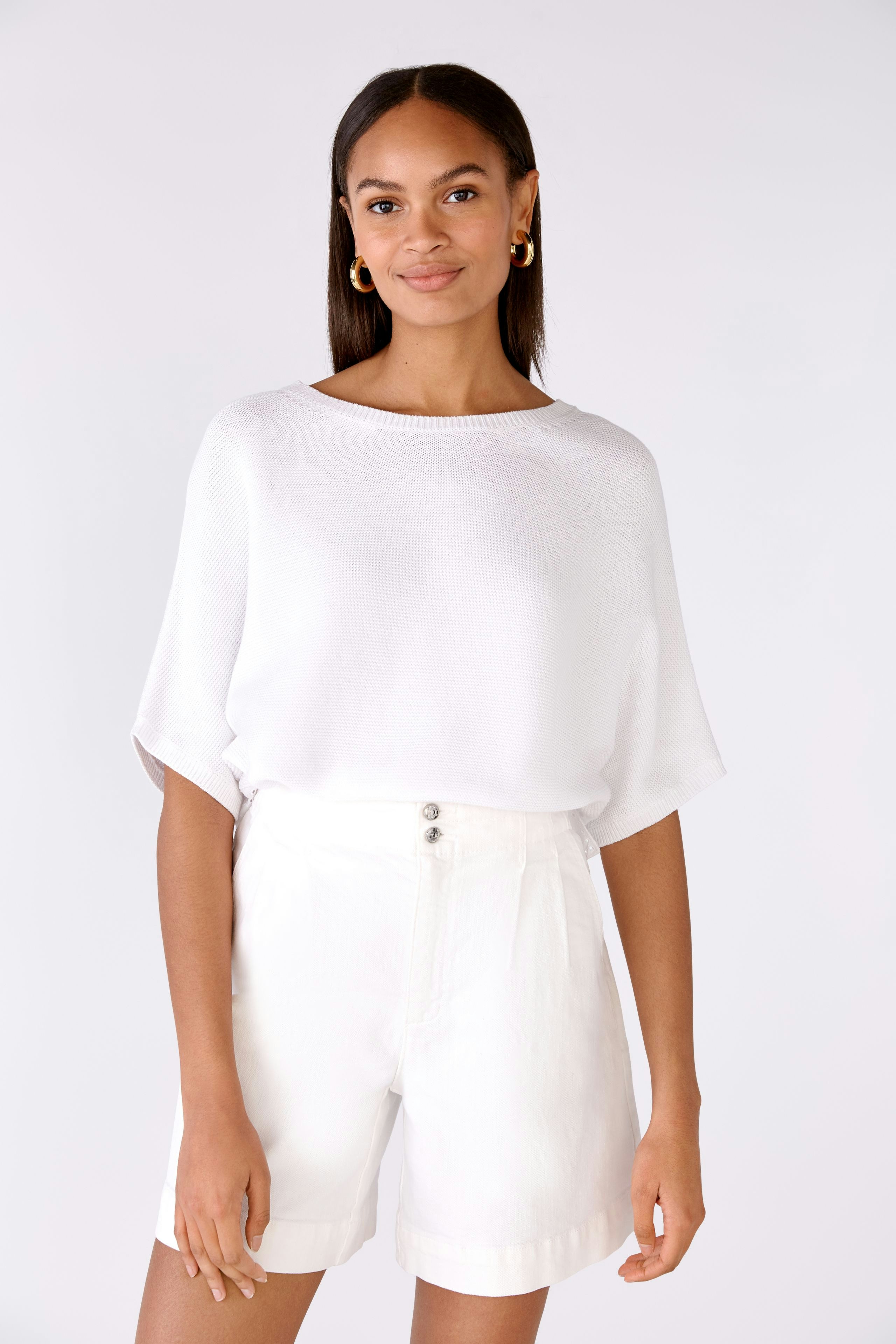 Bild 2 von Knitted pullover 100% cotton in optic white | Oui