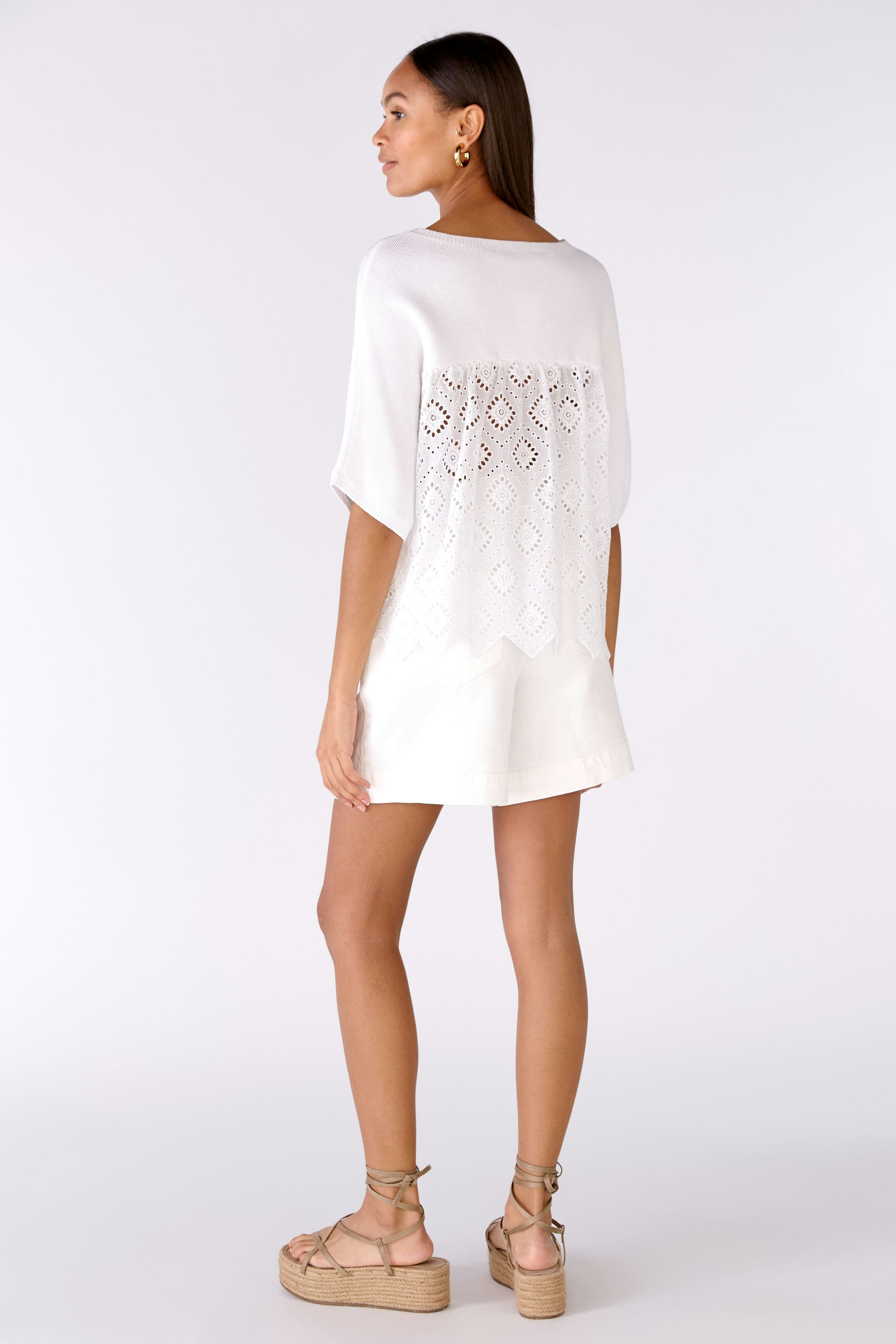 Bild 3 von Knitted pullover 100% cotton in optic white | Oui