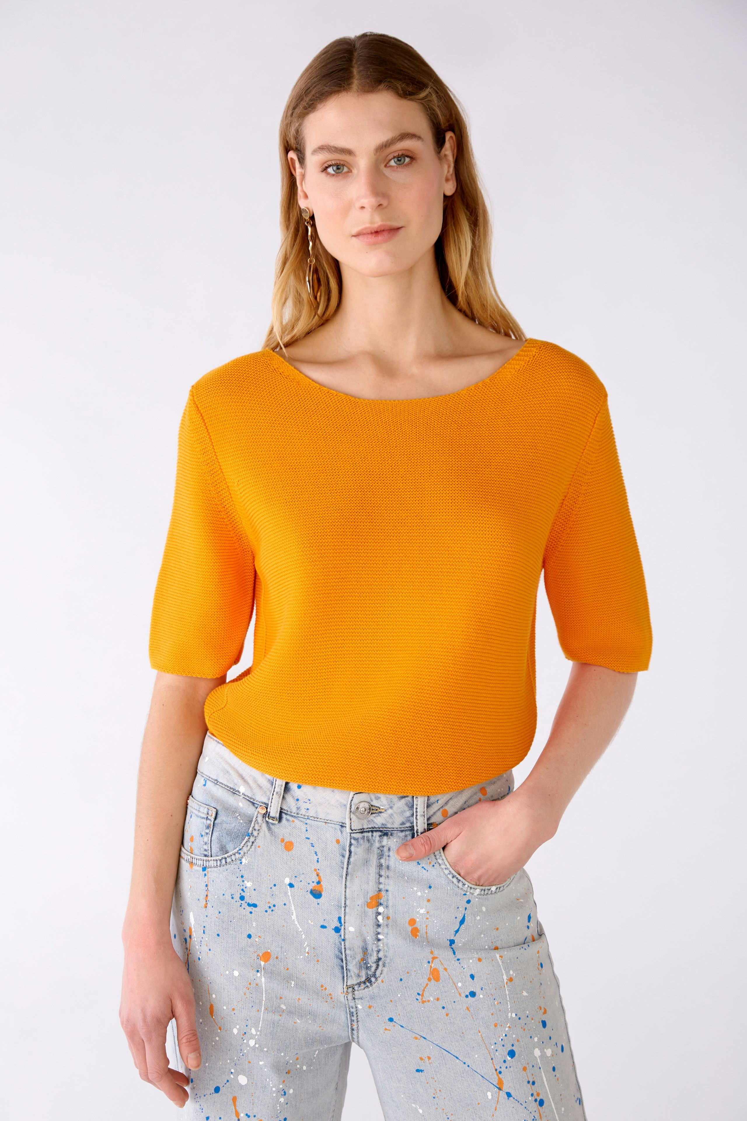Bild 2 von Pullover 100% Bio-Baumwolle in flame orange | Oui