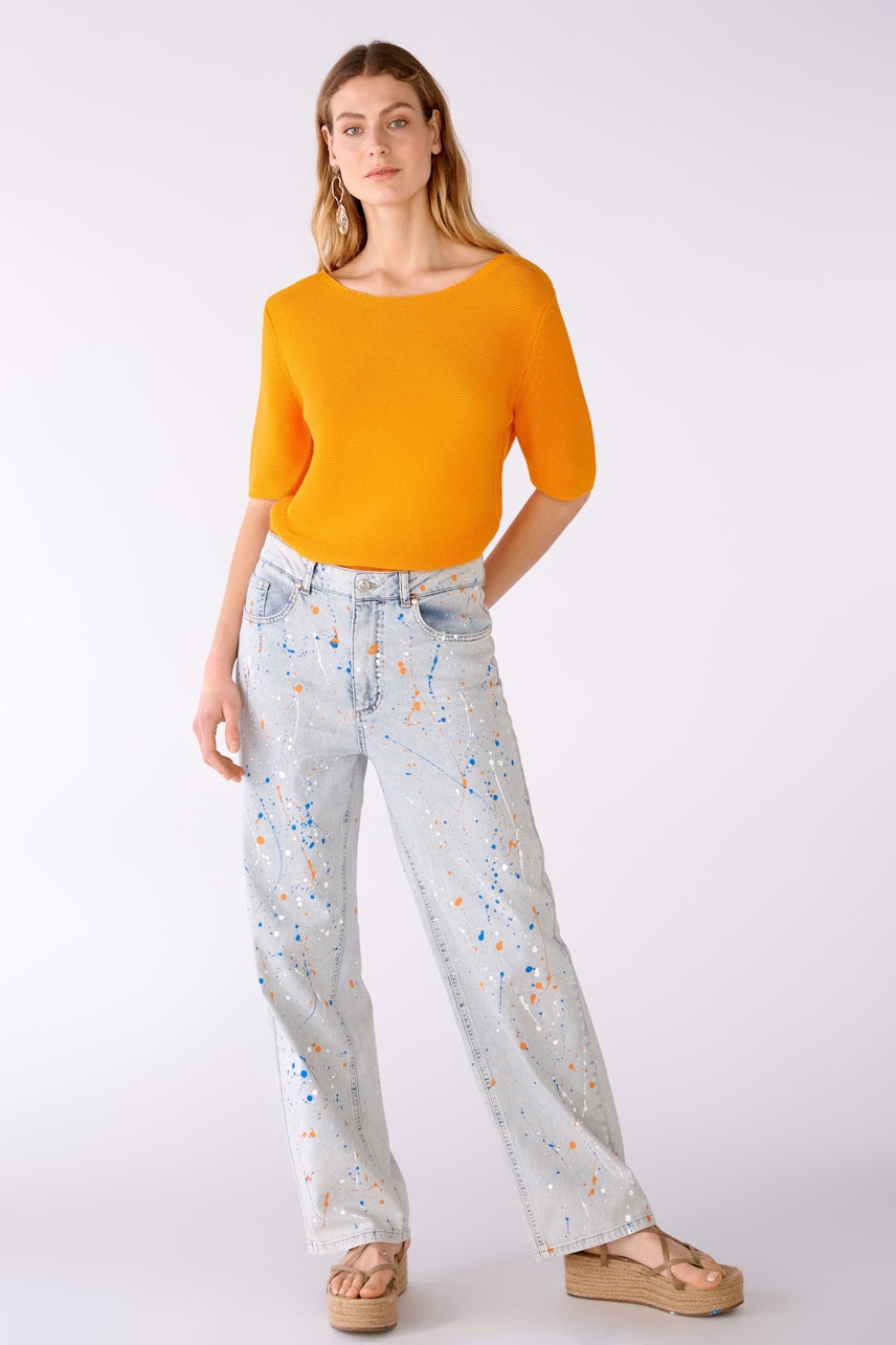 Bild 1 von Pullover 100% Bio-Baumwolle in flame orange | Oui